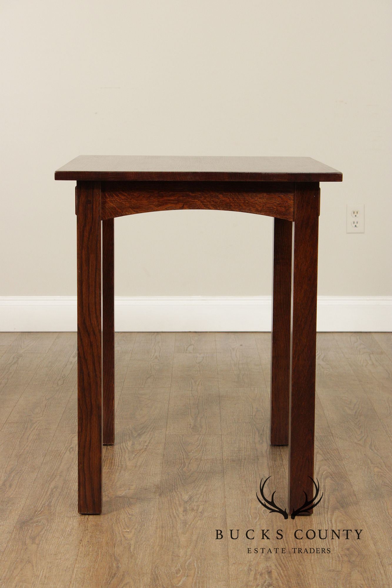 Stickley Mission Style Oak Side Or Writing Table