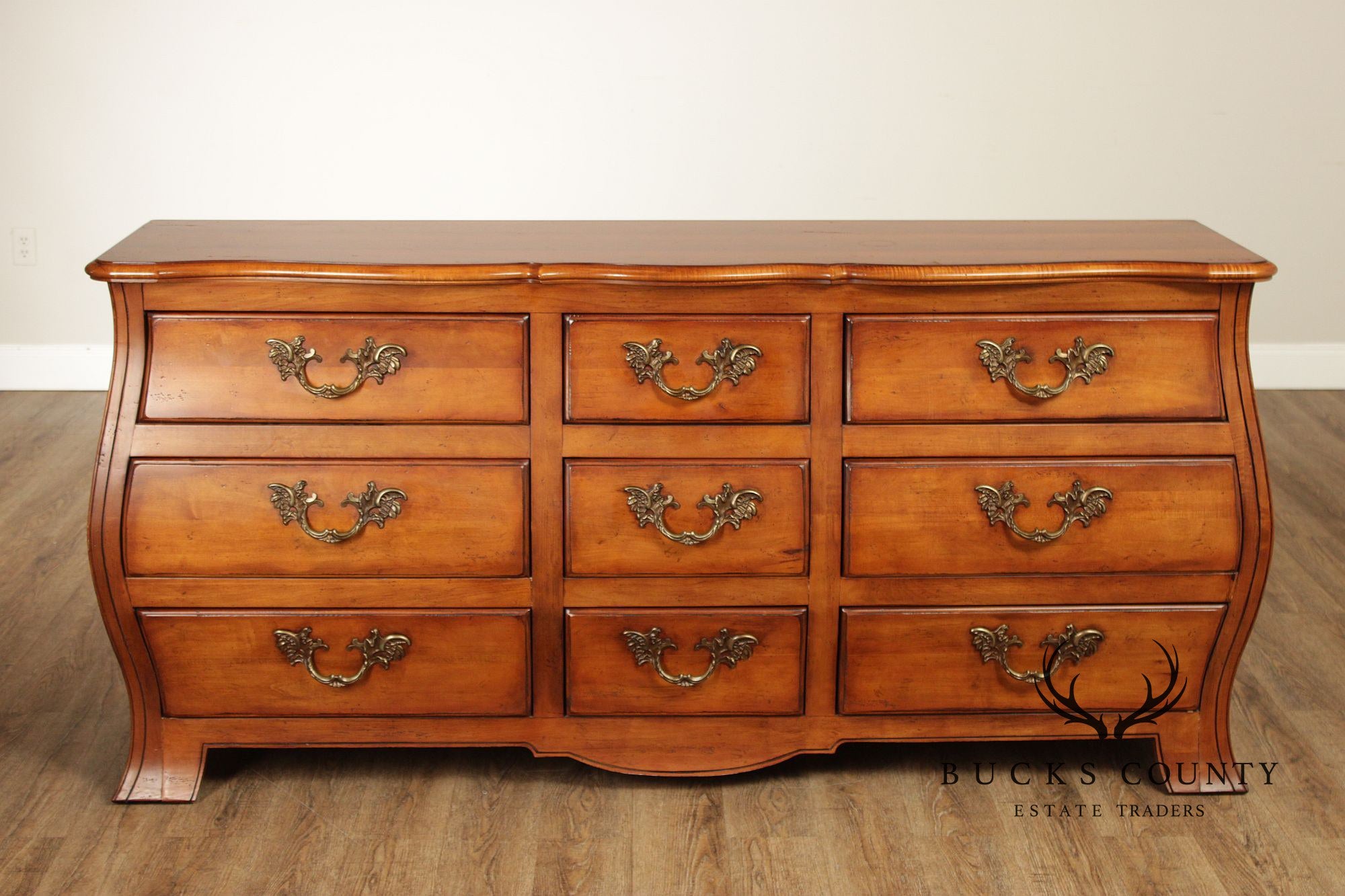 Century Furniture 'Charleux' Bombe Triple Dresser