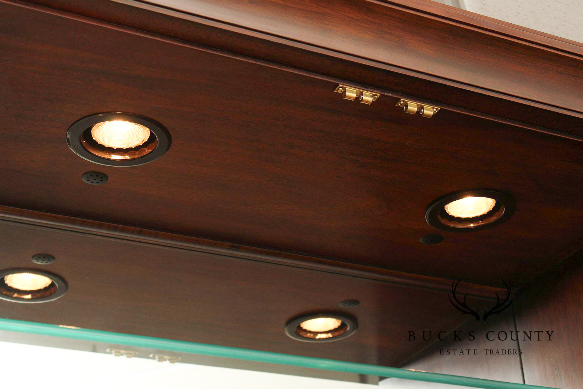 Henkel Harris Regency Style Mahogany Breakfront China Cabinet