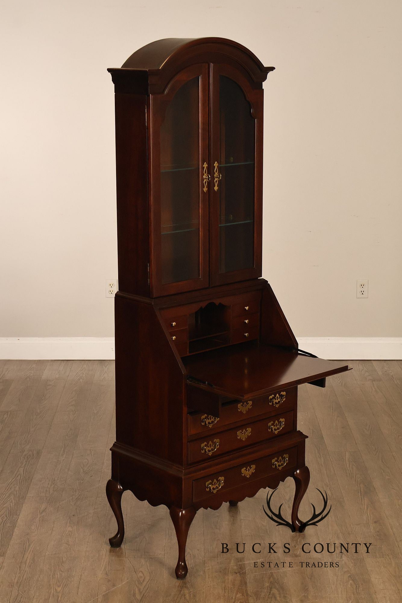 Jasper Cabinet Queen Anne Style Cherry Secretary Desk