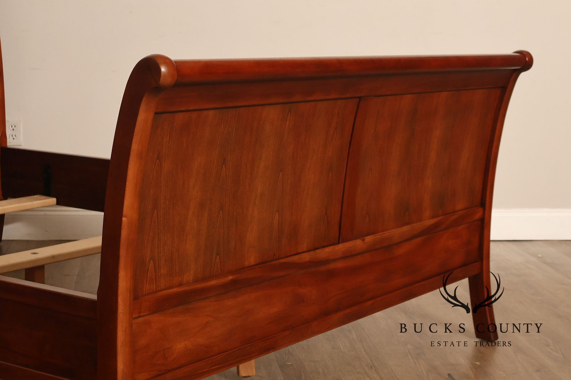 Stickley Cherry Sleigh Queen Bed