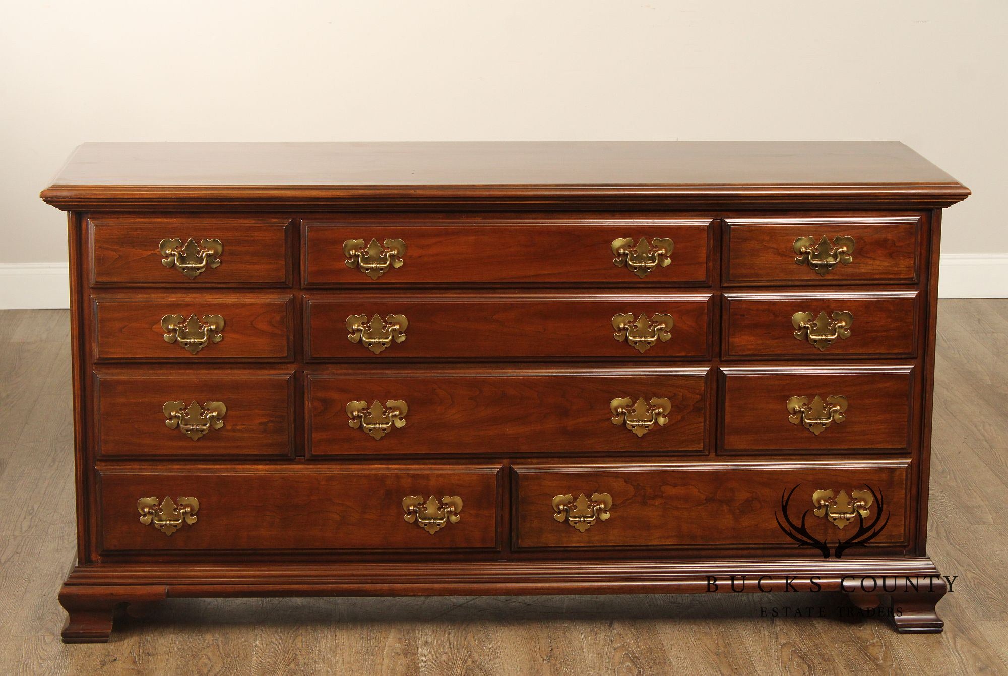 Harden Chippendale Style Cherry Long Dresser