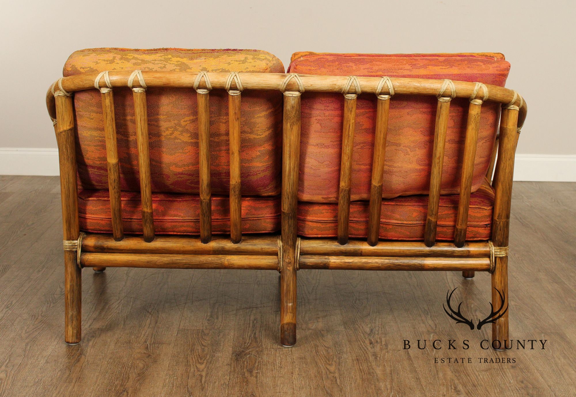 McGuire Vintage Bamboo Loveseat