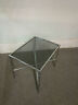 Hollywood Regency Chrome & Smoked Glass Side Table