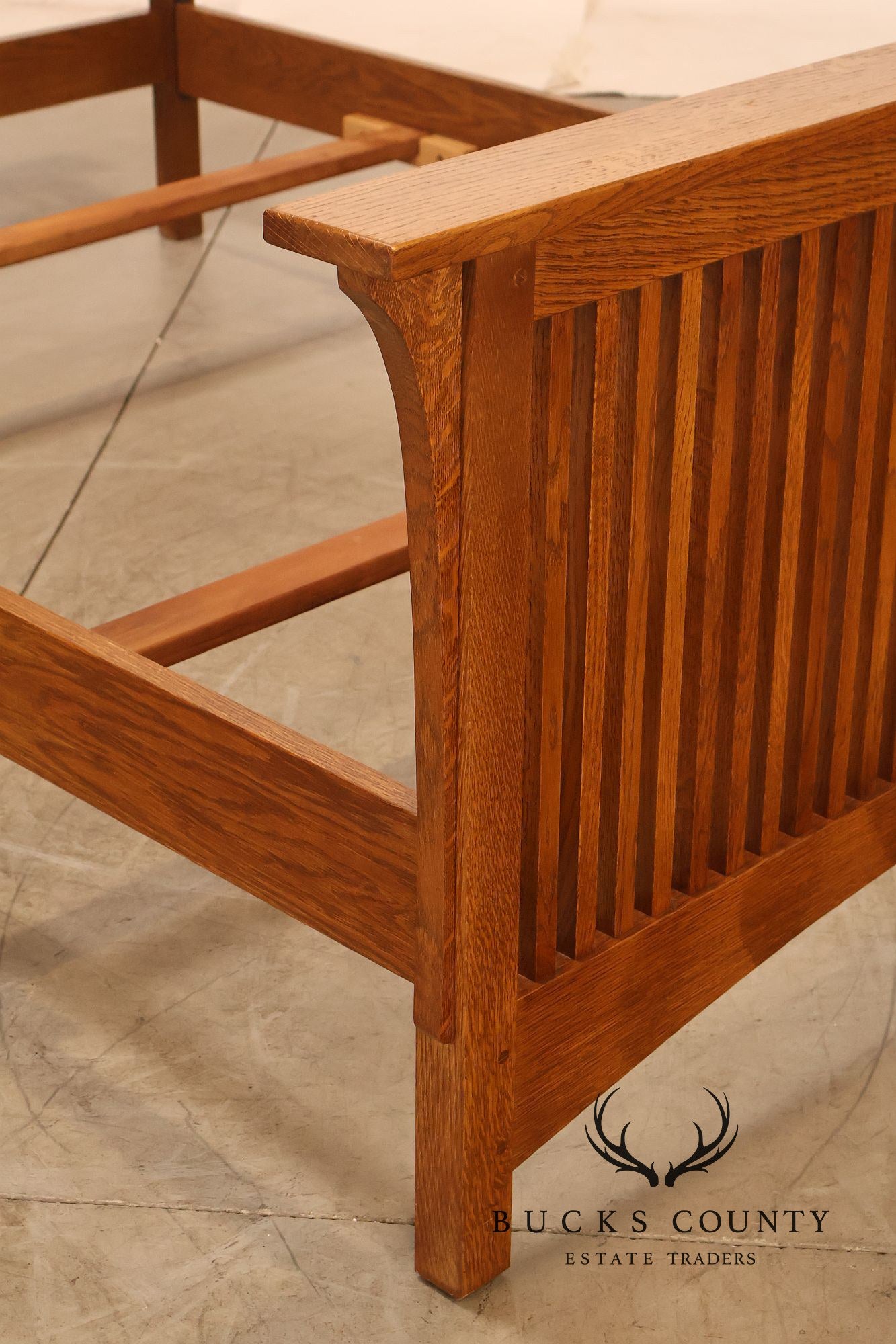 Stickley Mission Collection Oak Spindle Full Size Bed