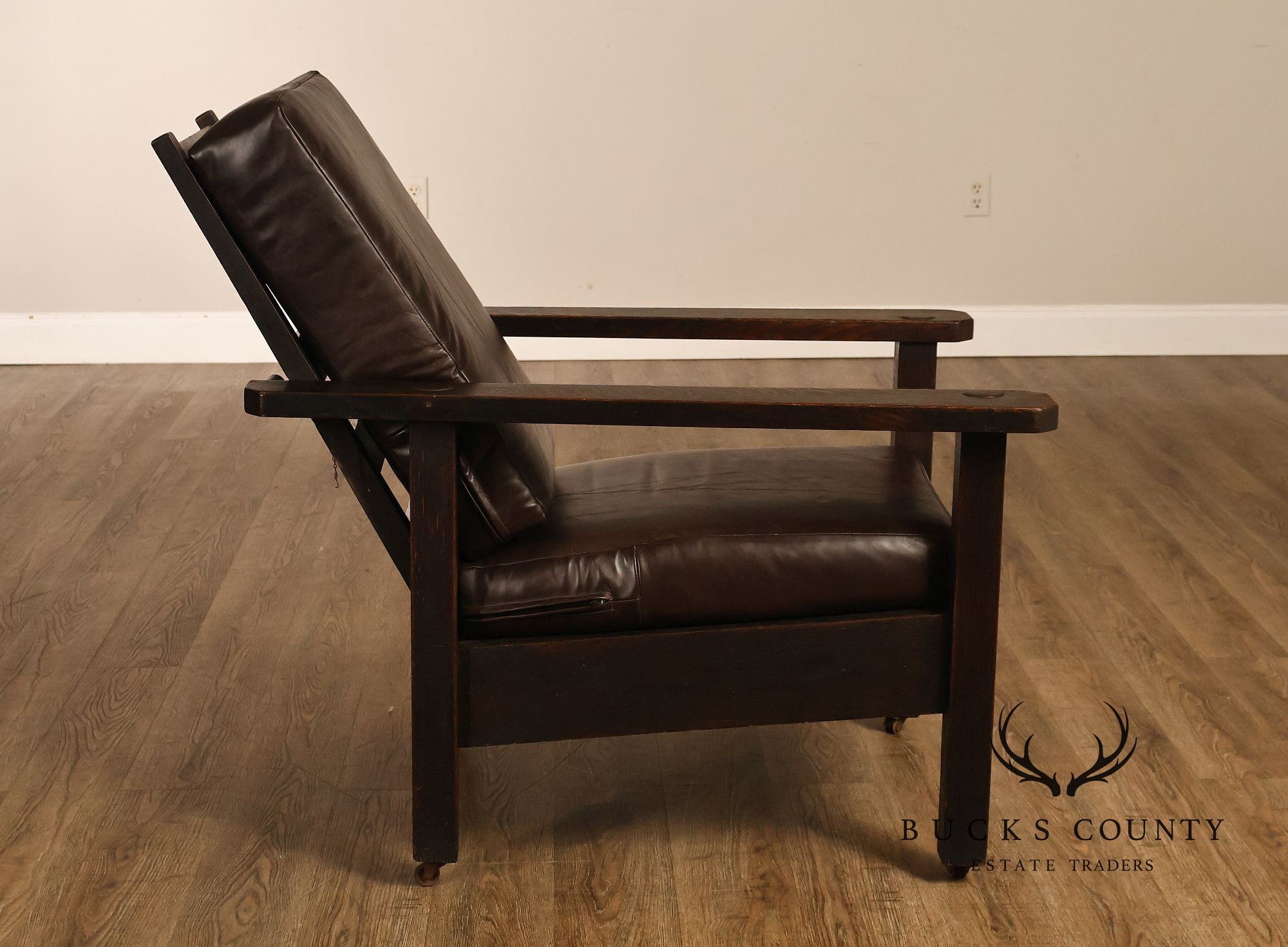 Antique Stickley Brothers Mission Oak Morris Chair