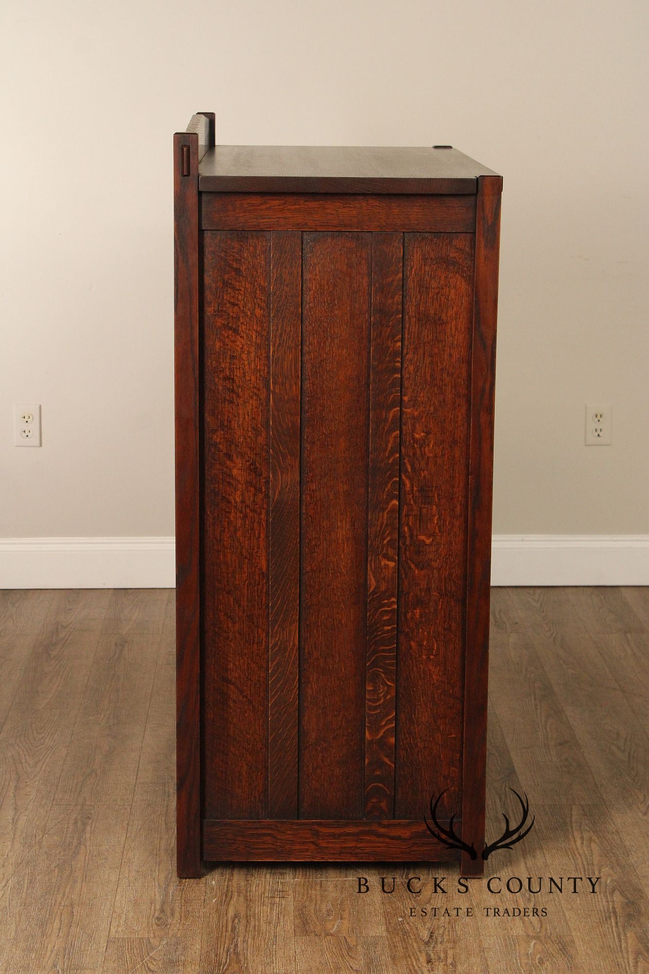 Warren Hile Mission Style Oak Tall Chest