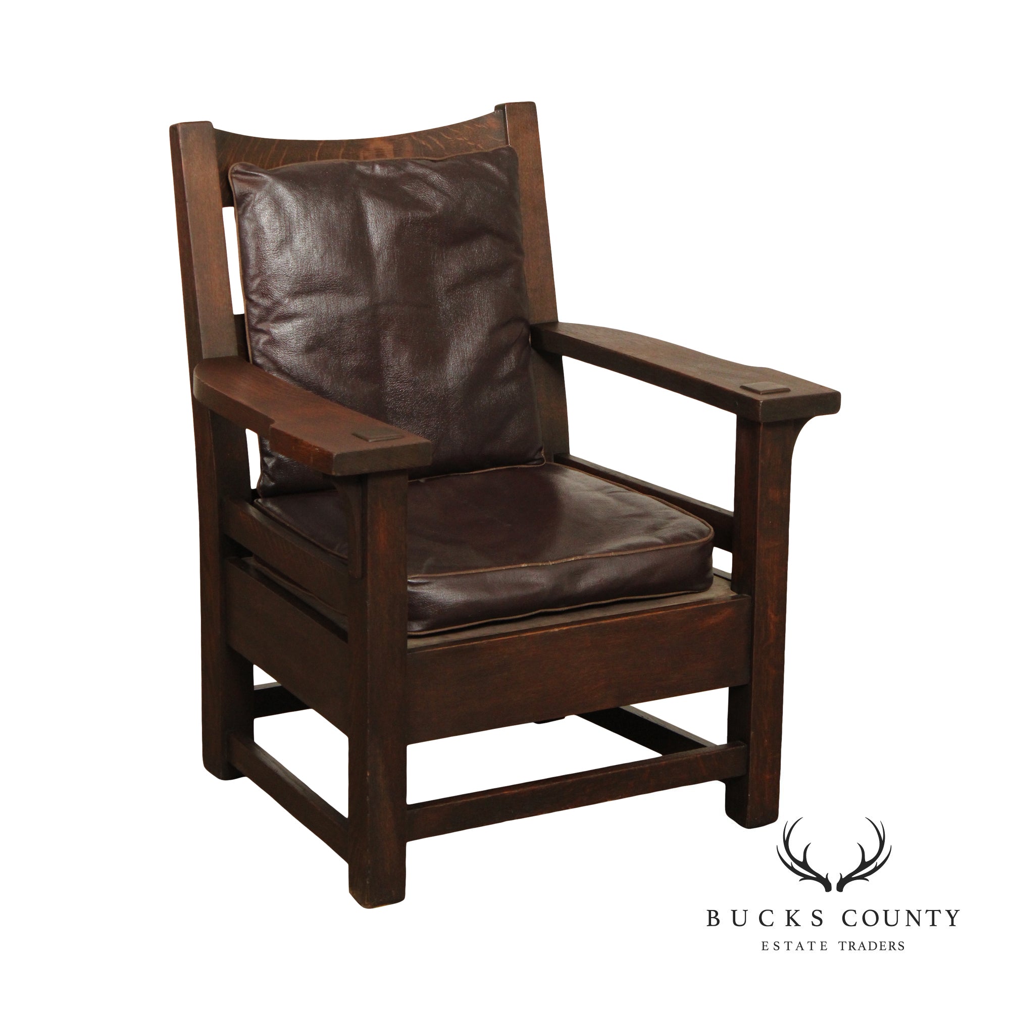 Antique Mission Oak Lounge Chair