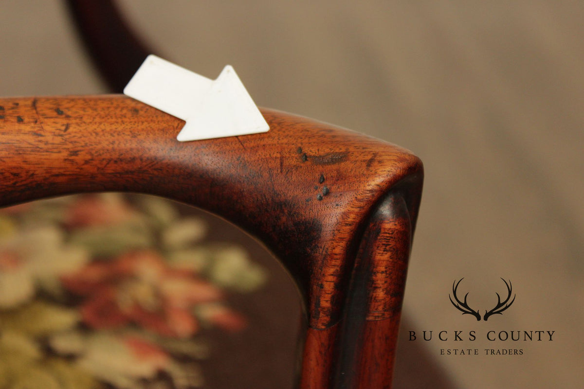 Antique Mahogany Georgian Style Armchair