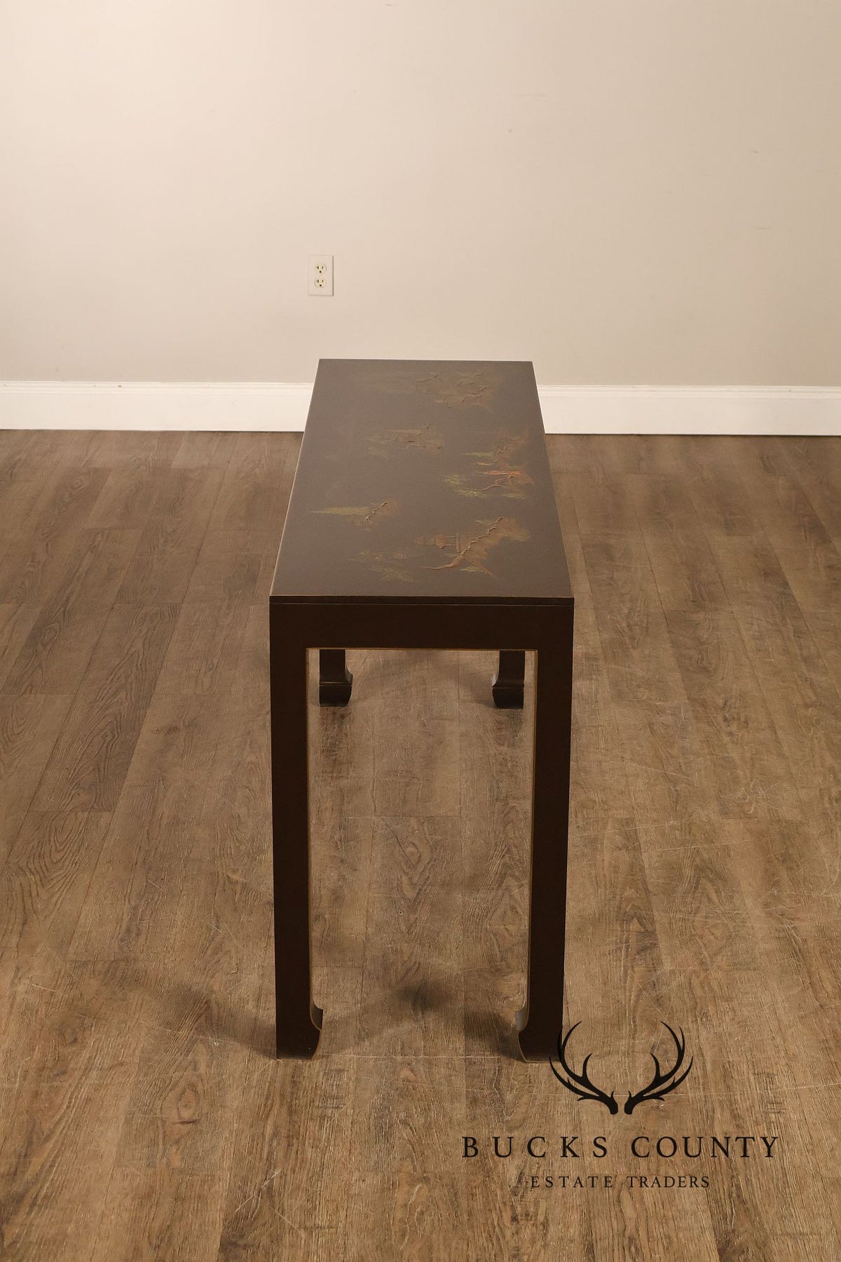 Custom Chinoiserie Style Painted Console Table