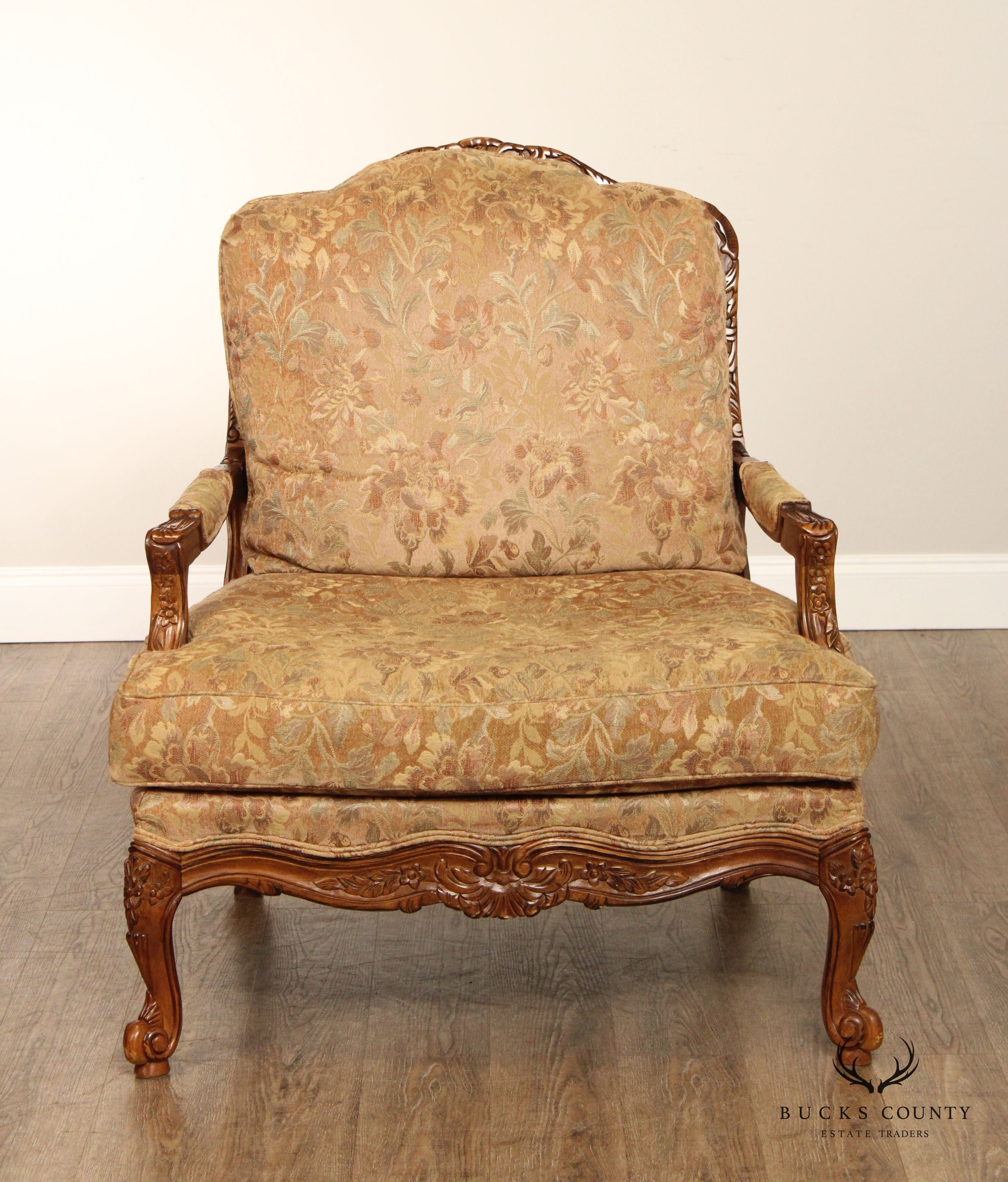 Best Chairs, Inc. French Louis XV Style Bergere Armchair