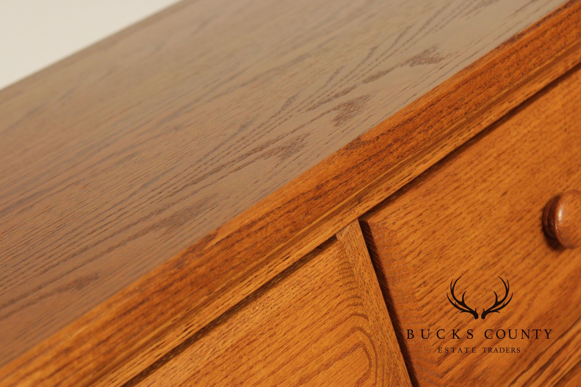 Hunt Country Furniture Oak Eight Drawer High Chest