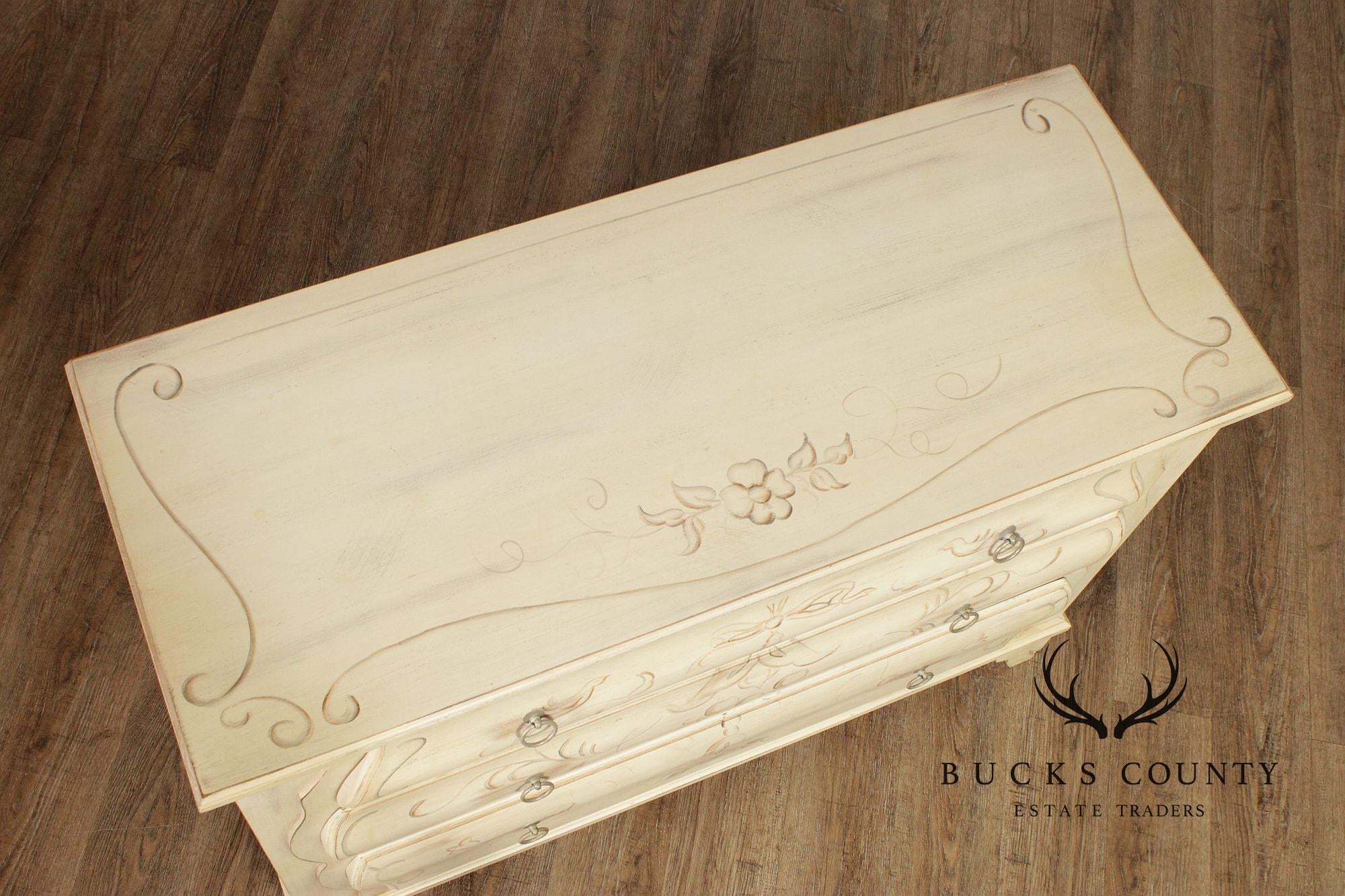 Ethan Allen 'Legacy' Paint Decorated Chest of Drawers