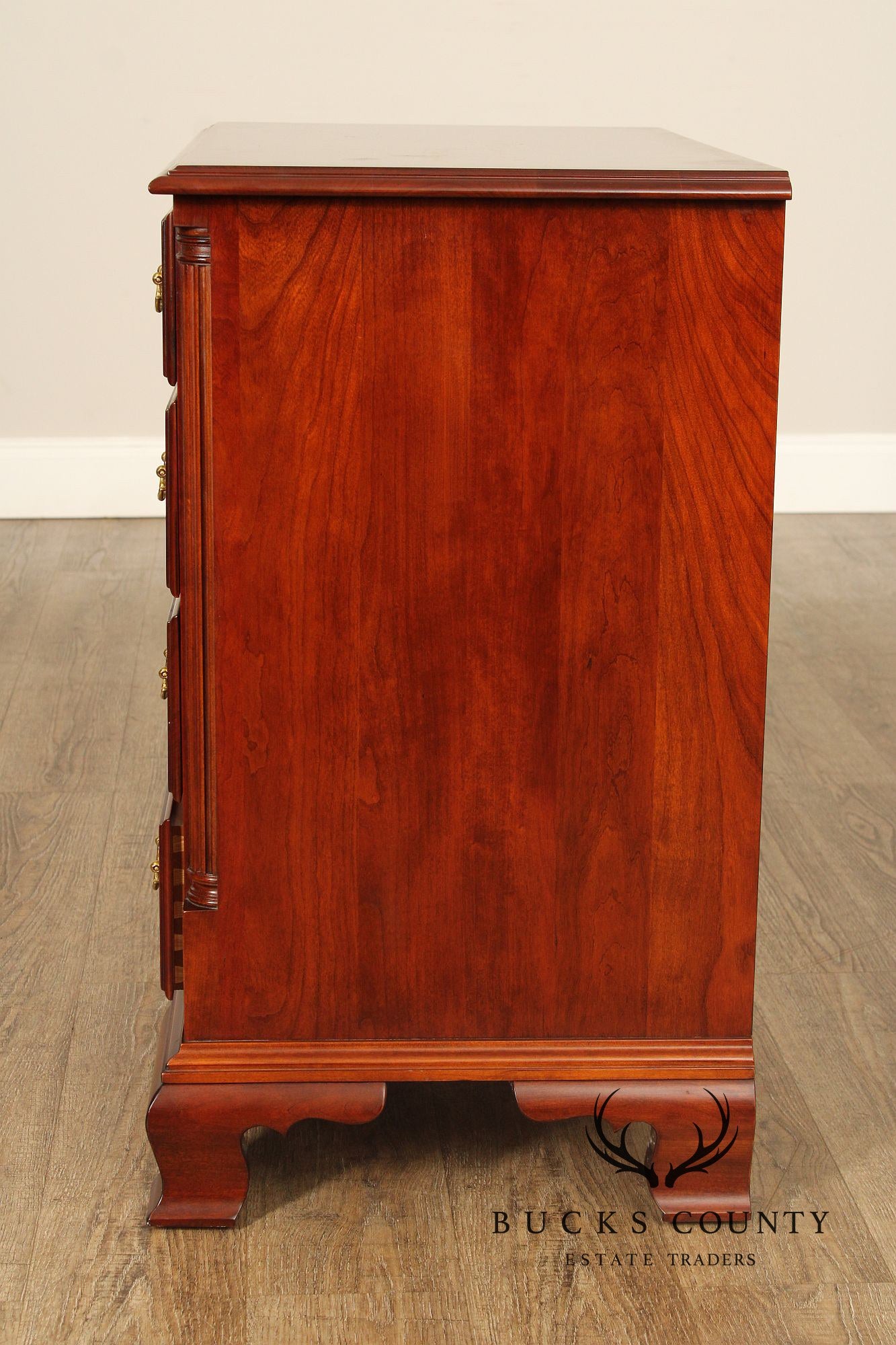 Statton Chippendale Style Cherry Nightstand Chest