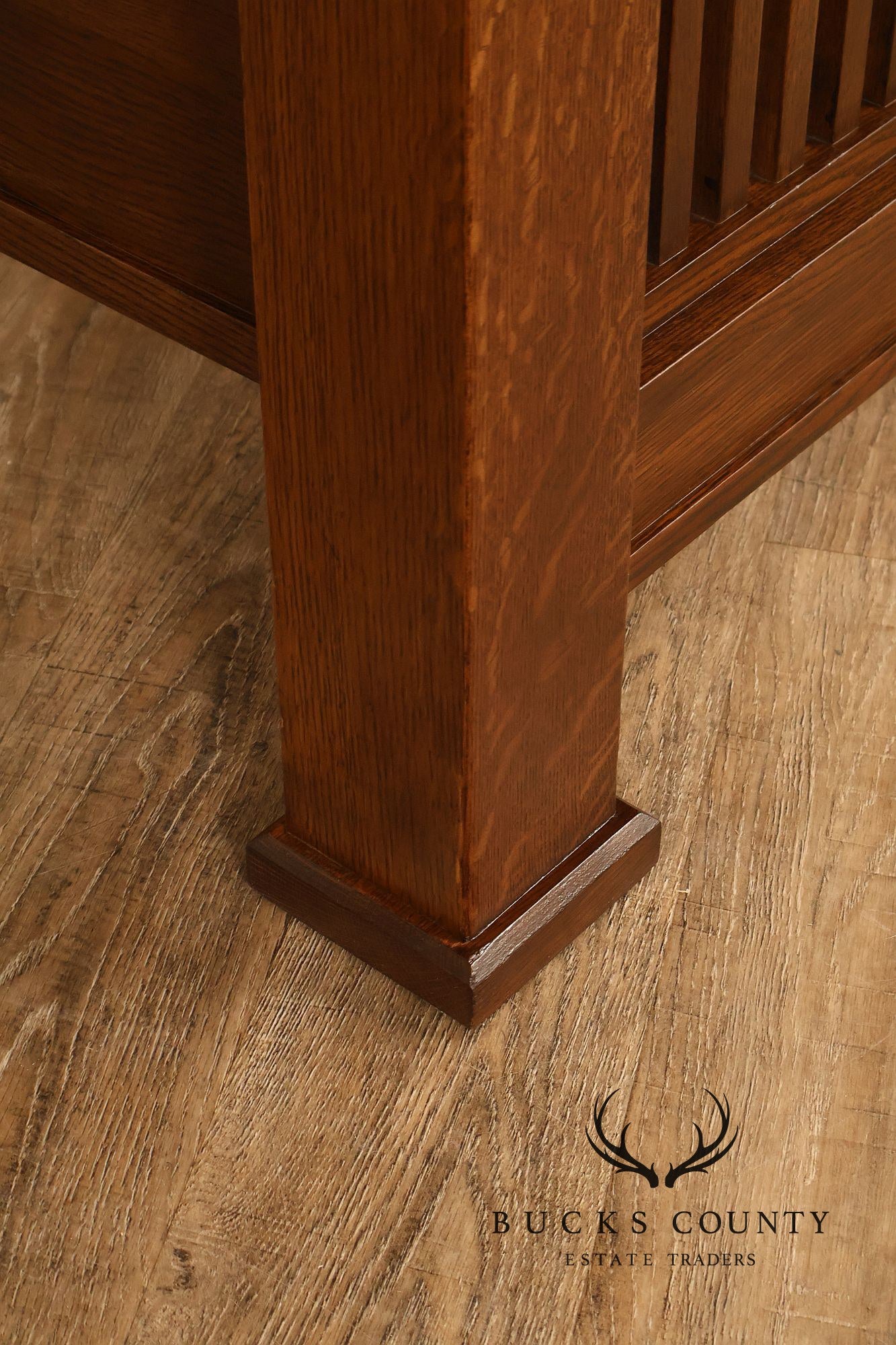 Stickley Mission Collection Queen Oak Prairie Bedframe