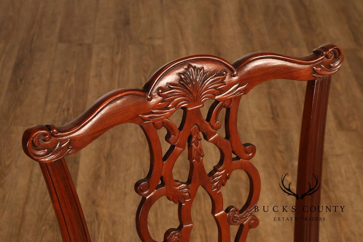 Ethan Allen '18th Century Mahogany' Set of Eight Dining Chairs
