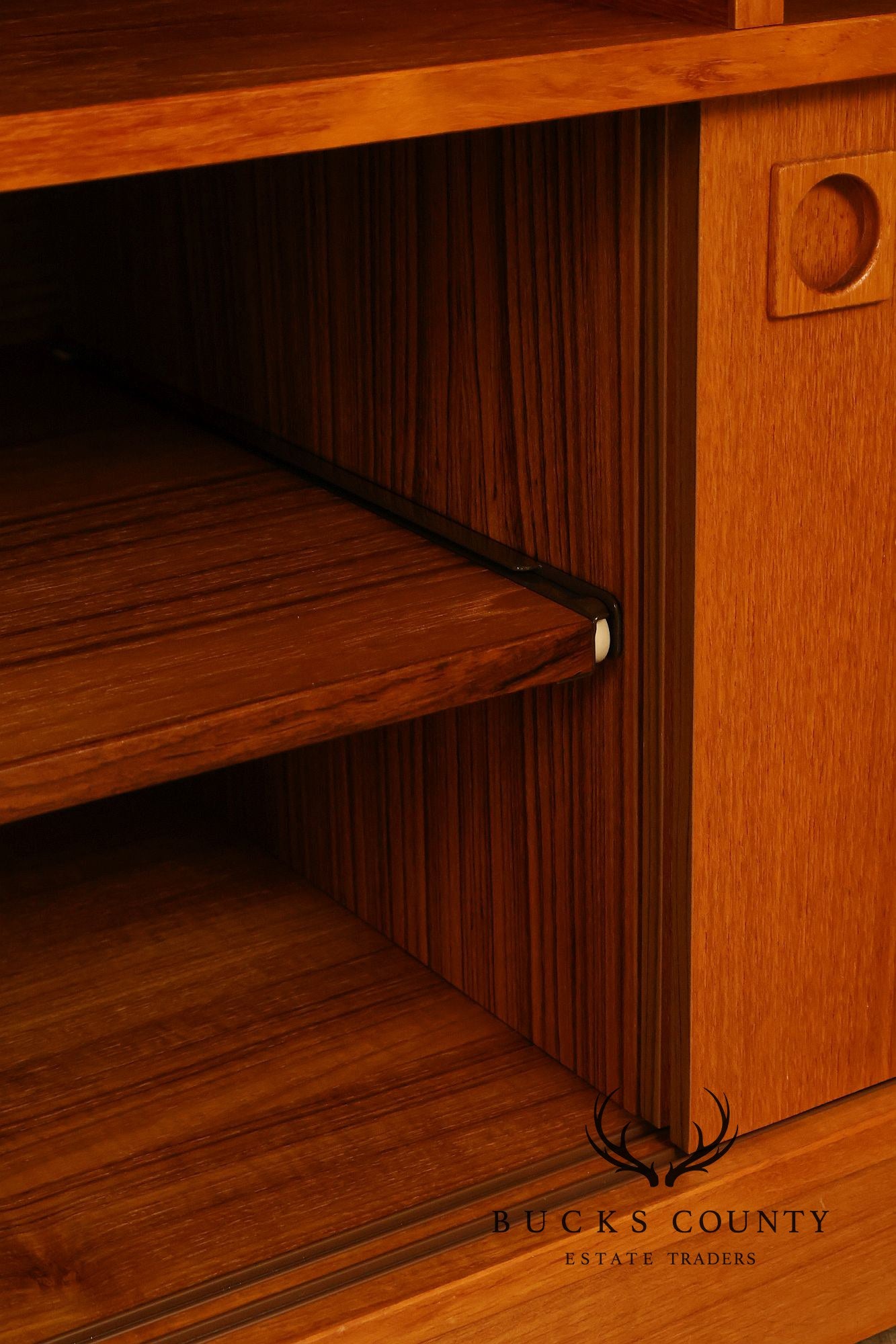 Danish Modern Teak Media Console Cabinet