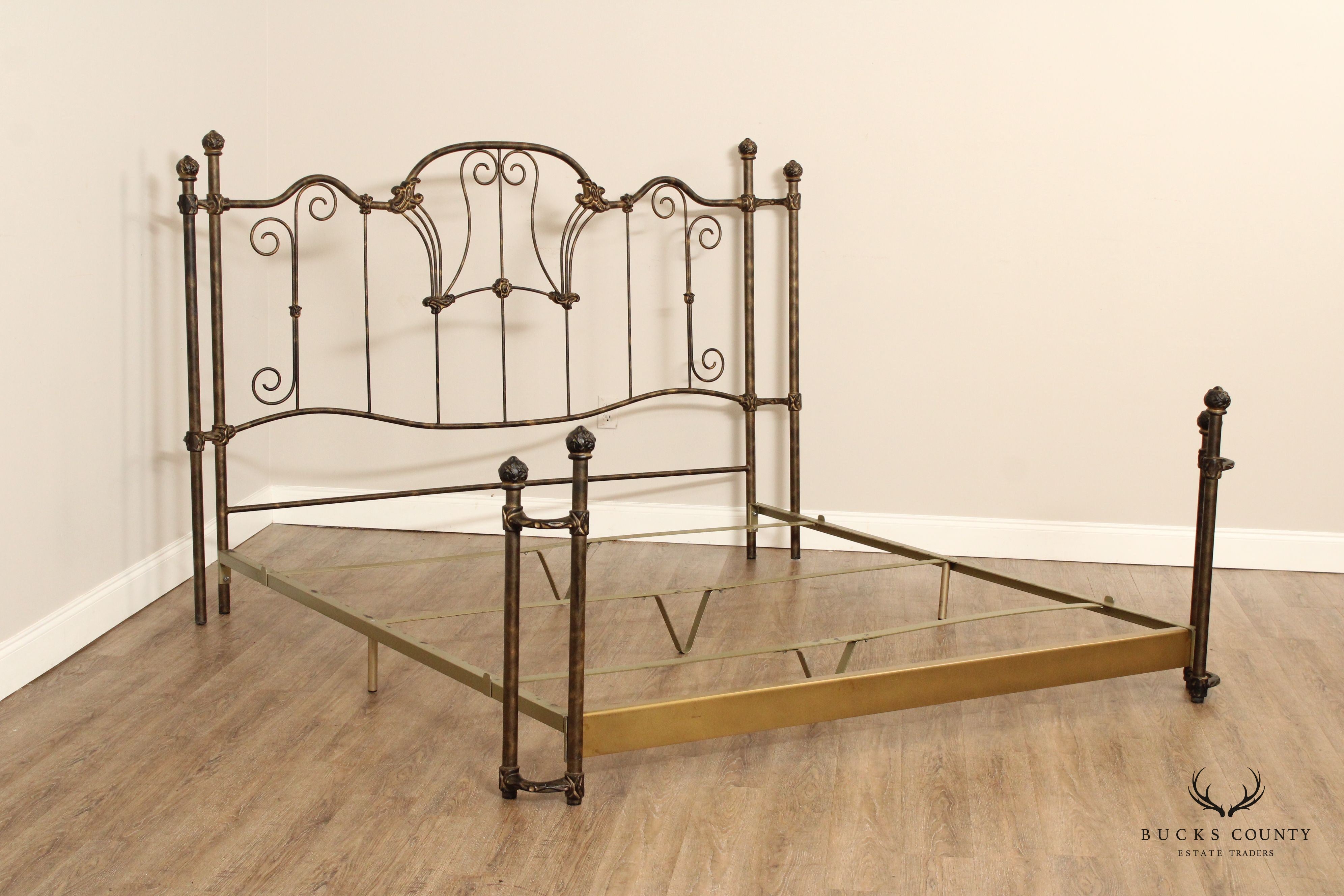 French Style Olympic California King Wrought Iron Bed Frame