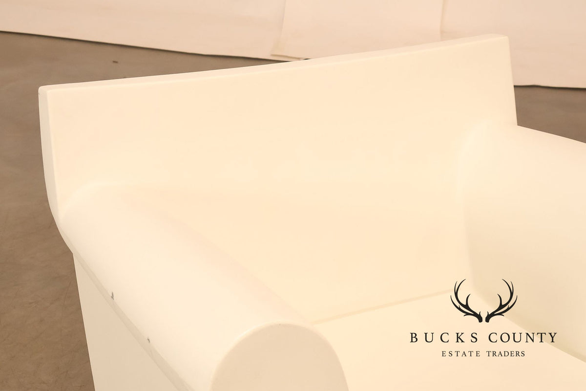 Kartell Philippe Starck Pair Of Bubble Club White Armchairs