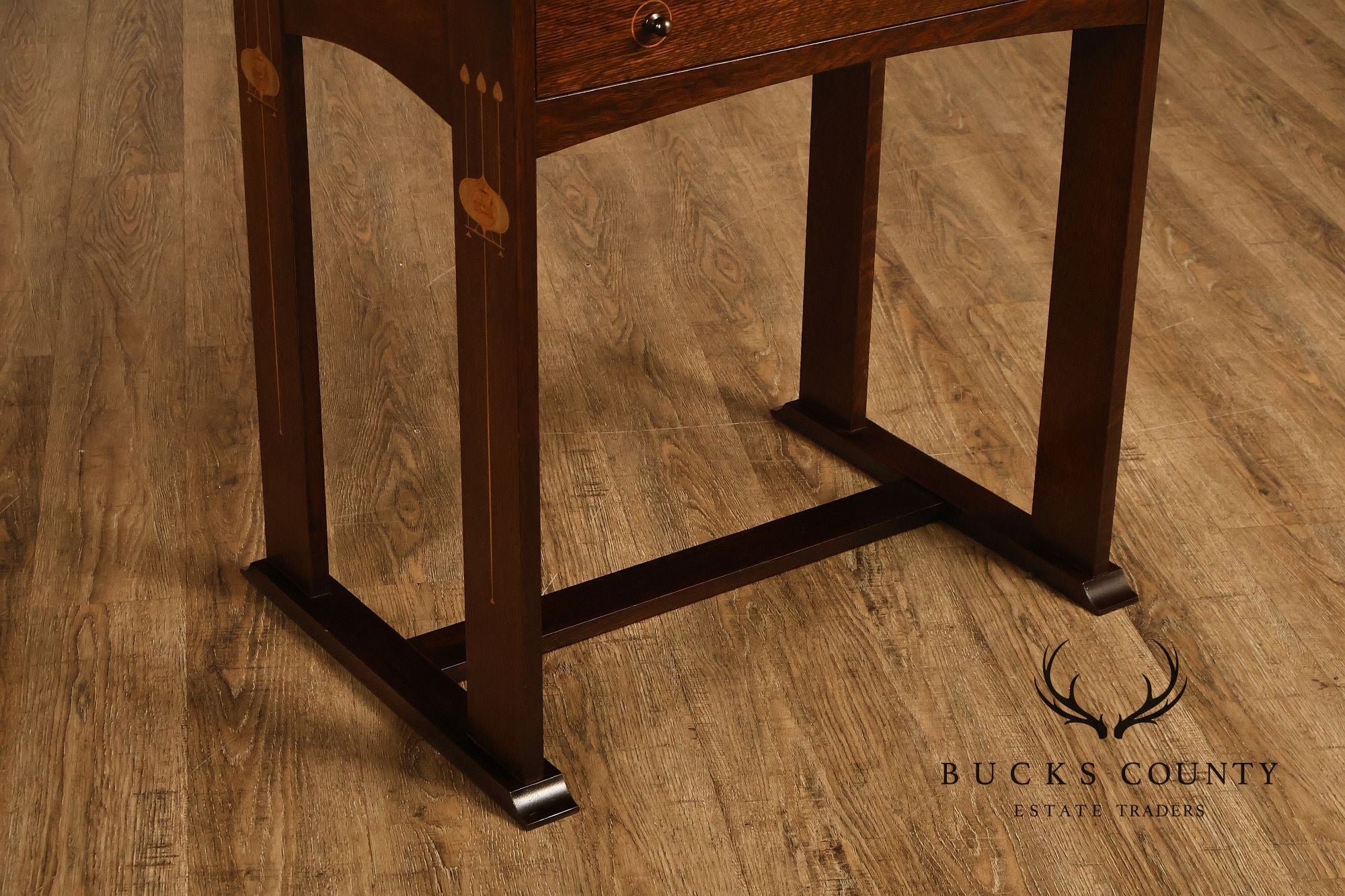 Stickley Commemorative Harvey Ellis Inlaid Oak Writing Desk