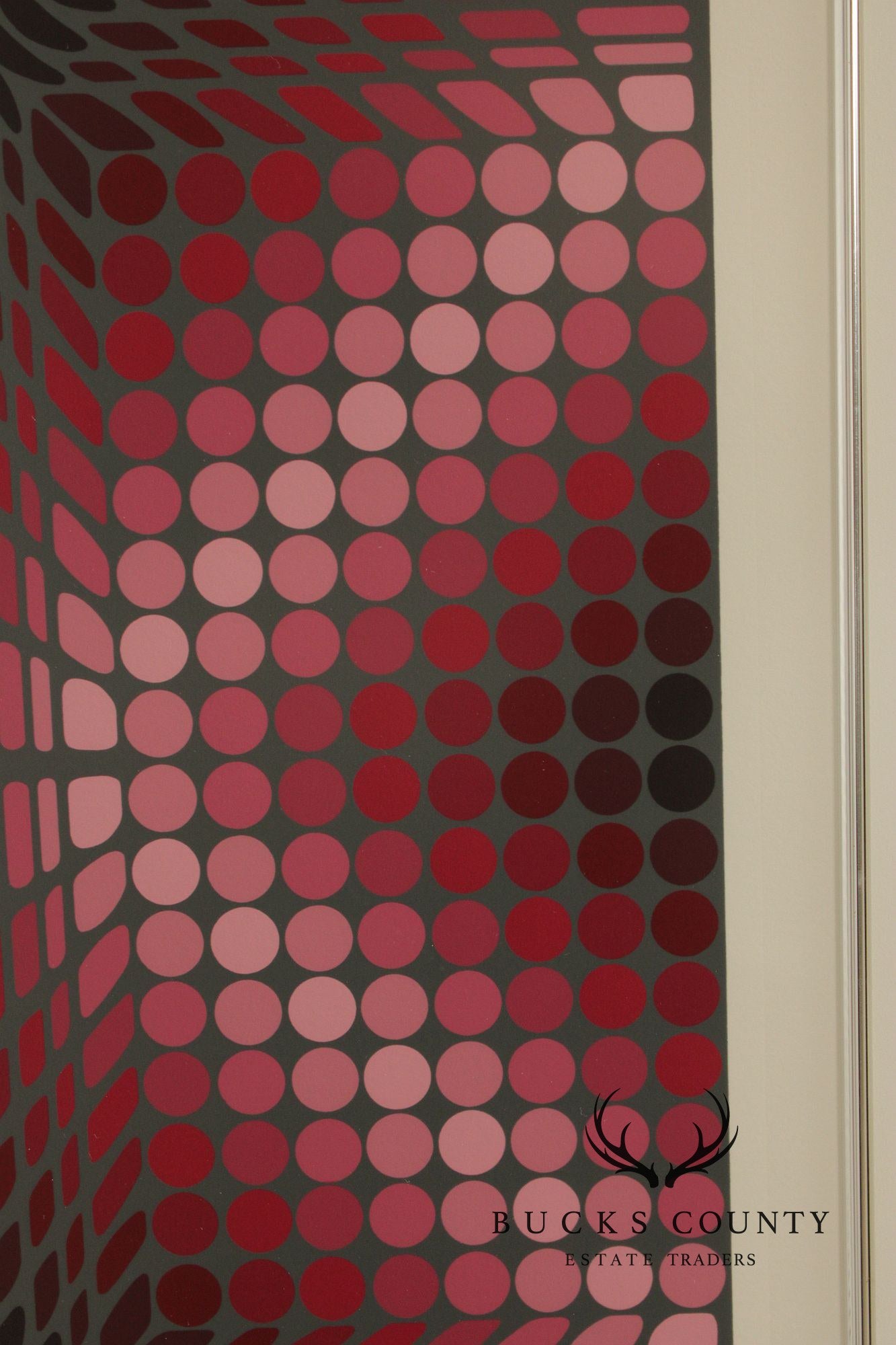 Victor Vasarely 'Bouloss' Op Art Numbered Lithograph