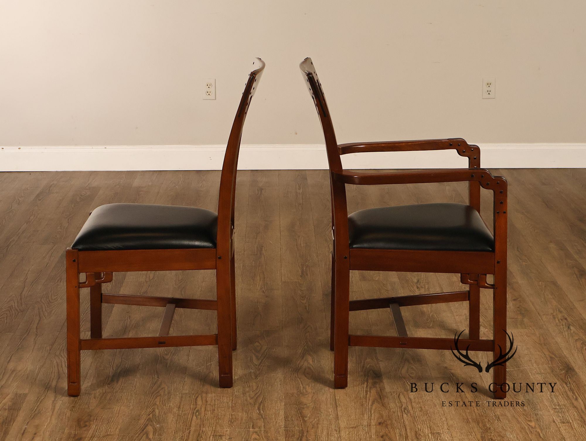 Stickley Pasadena Bungalow Blacker House Set Of Six Mahogany Dining Chairs