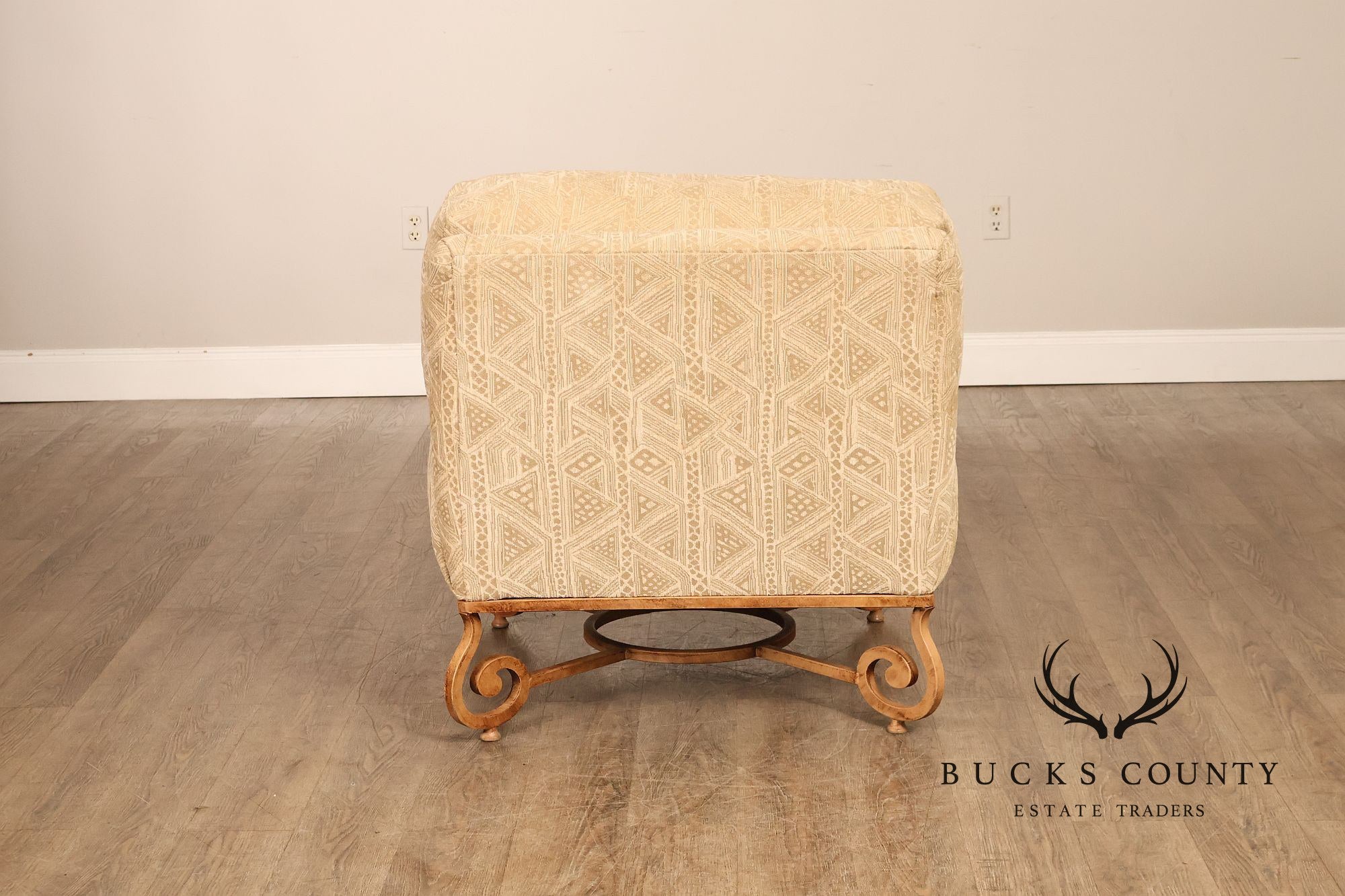 Henredon Upholstered Lounge Chair With Ottoman