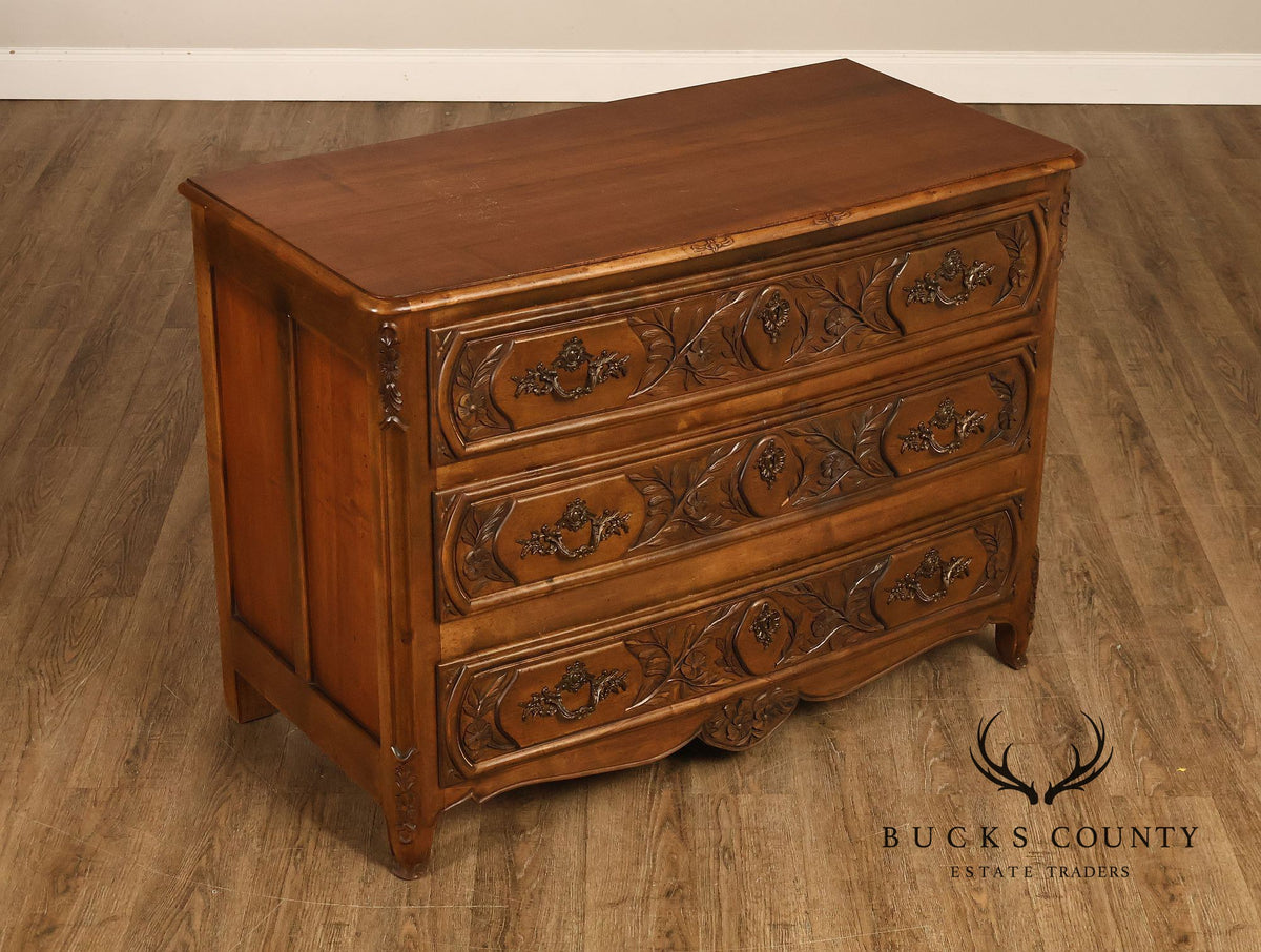 Rustic Italian Style Floral Carved Chest