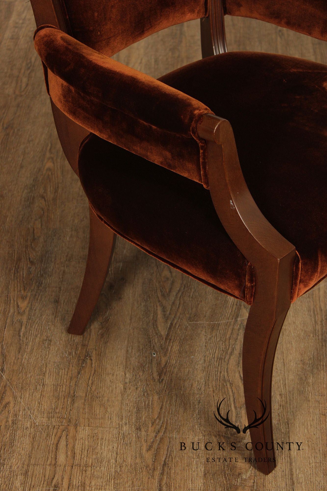 Acanto Luxury Furniture French Art Deco Style Set Of Eight Dining Chairs