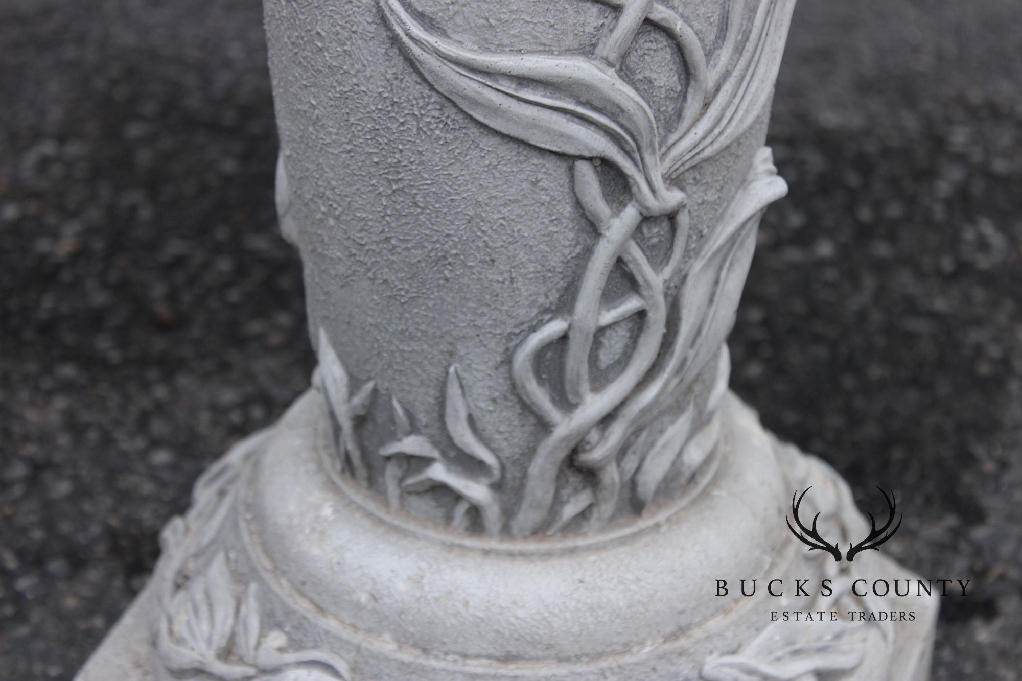 Cast Stone Floral Bird Bath