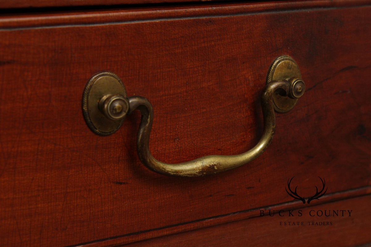 Antique Chippendale Cherry One-Drawer Work Table