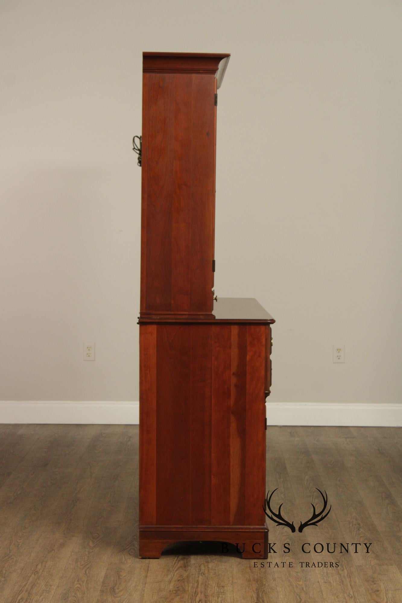 Pennsylvania House Cherry Chippendale Style China Cabinet