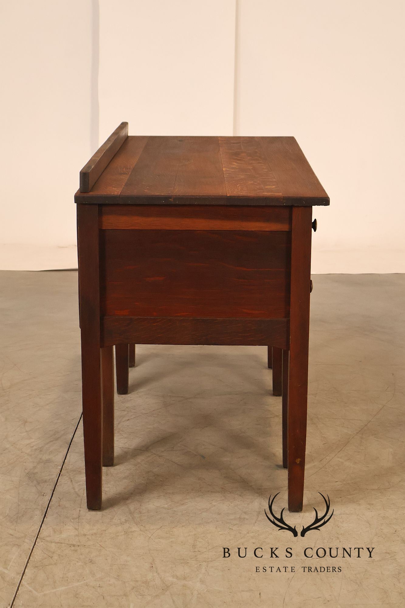 Antique Stickley Brothers Arts & Crafts Oak Vanity Desk