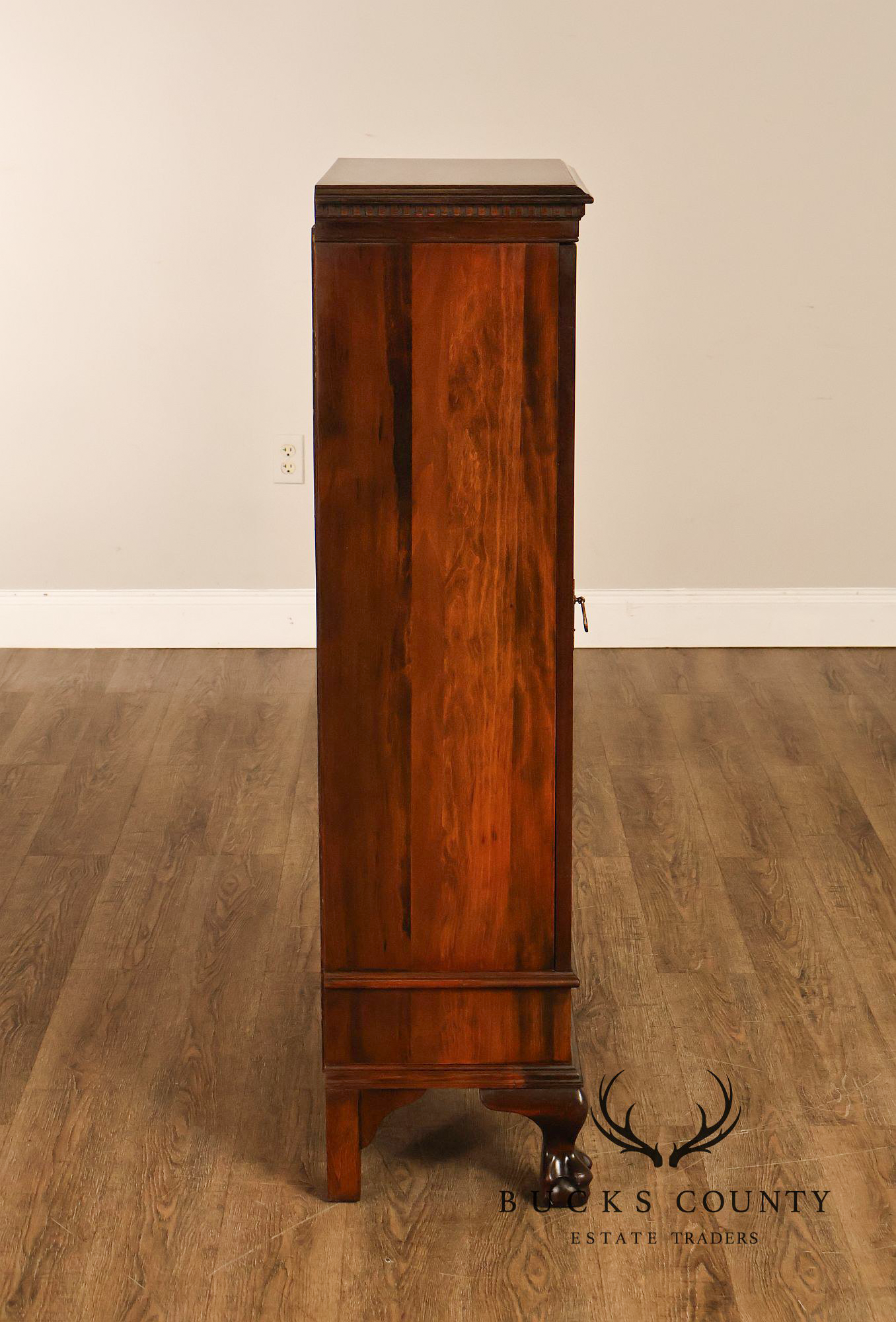 1940's Chippendale Style Mahogany Single Door By Wasmuth-Goodrich