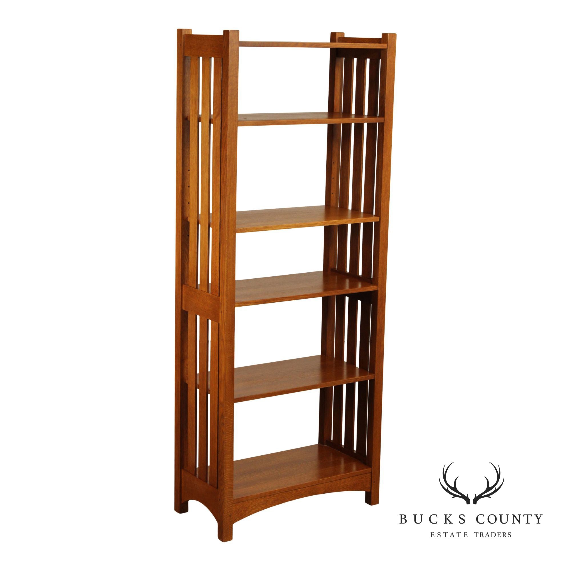 Stickley Mission Collection Oak Livingroom Etagere Bookcase