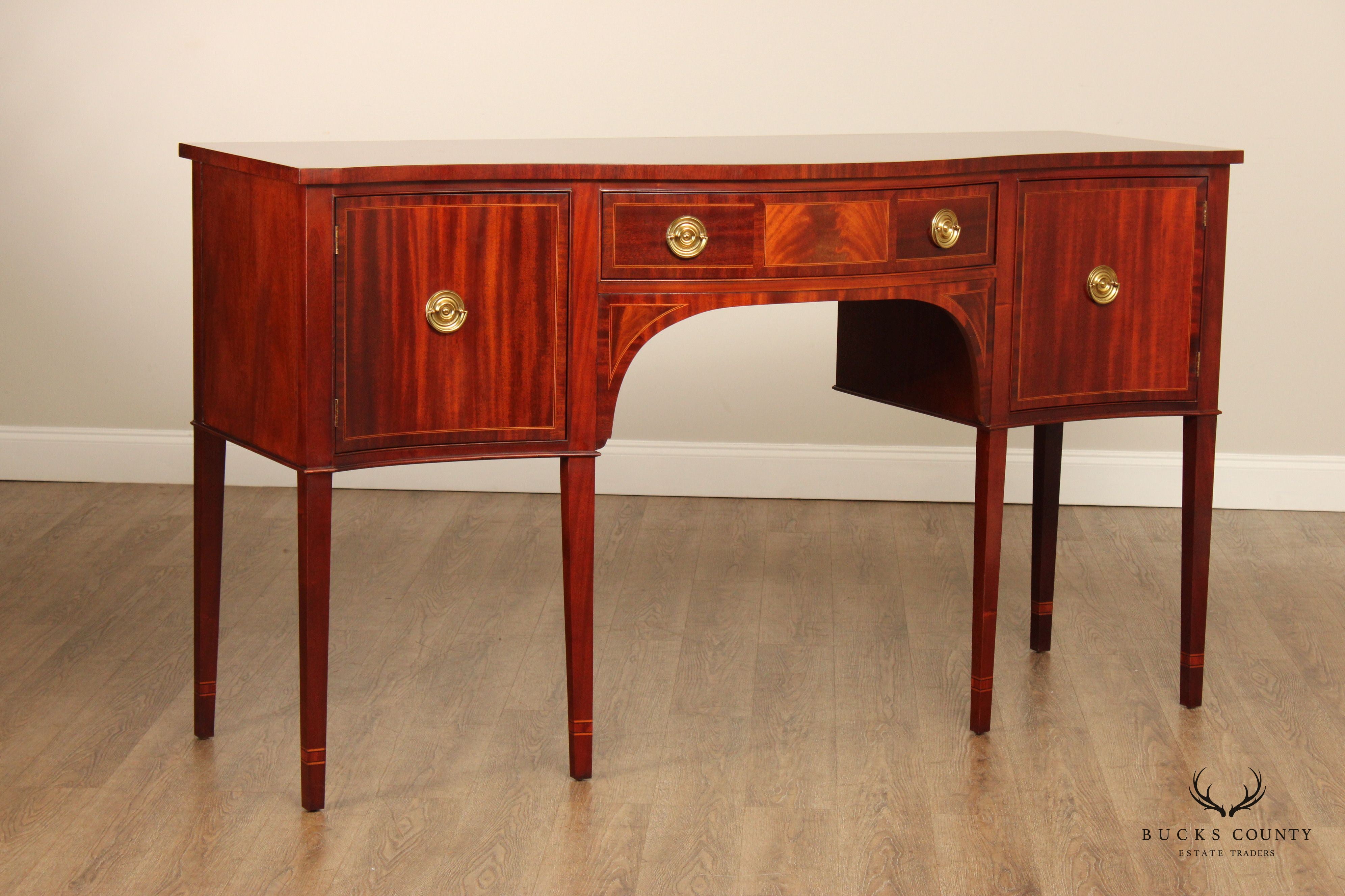 Baker Federal Style Mahogany Inlaid Sideboard