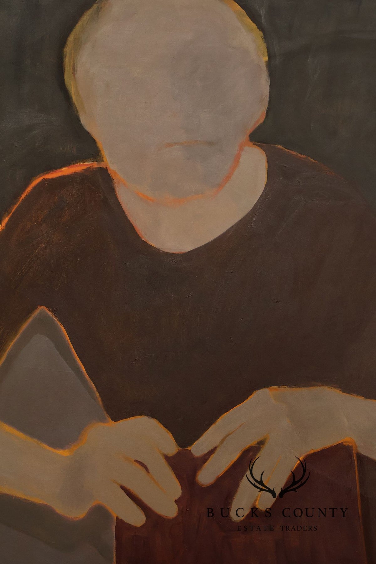 Anne Cooper Dobbins Oil Painting,  'Woman With Her Purse'