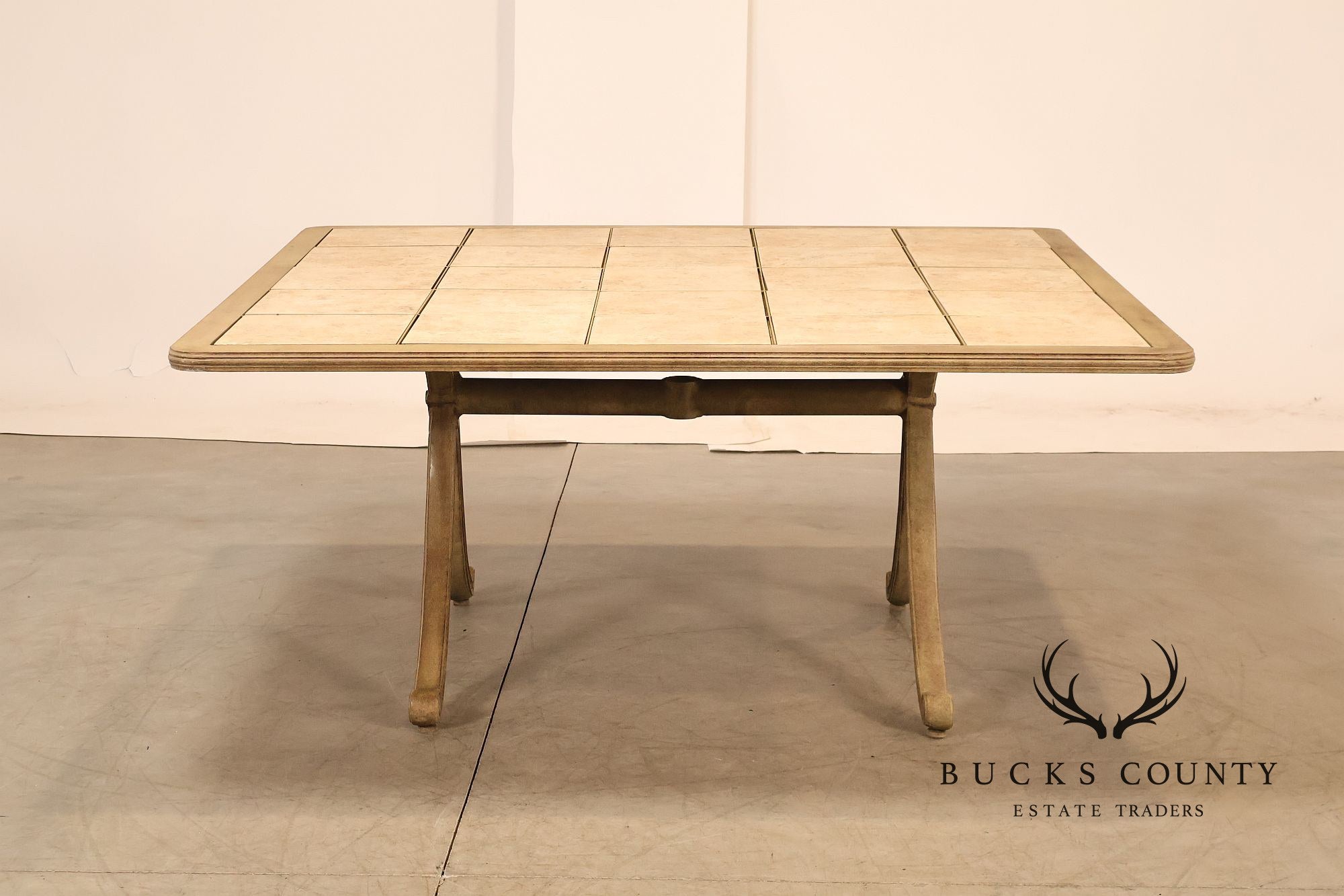Woodard 'Landgrave' Outdoor Patio Tile-Top Dining Table