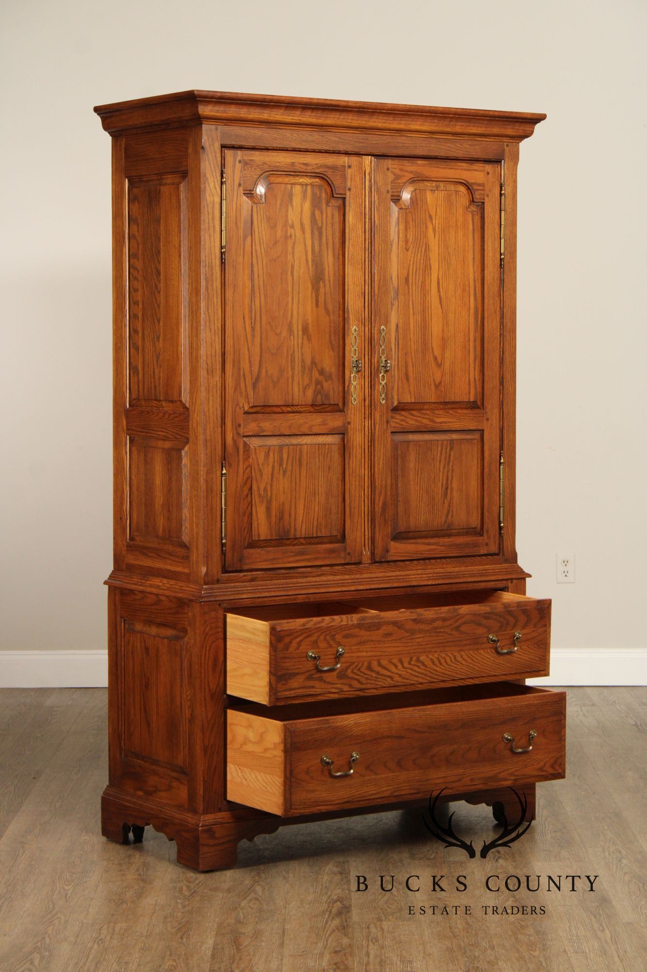 Ethan Allen Vintage Solid Oak Armoire