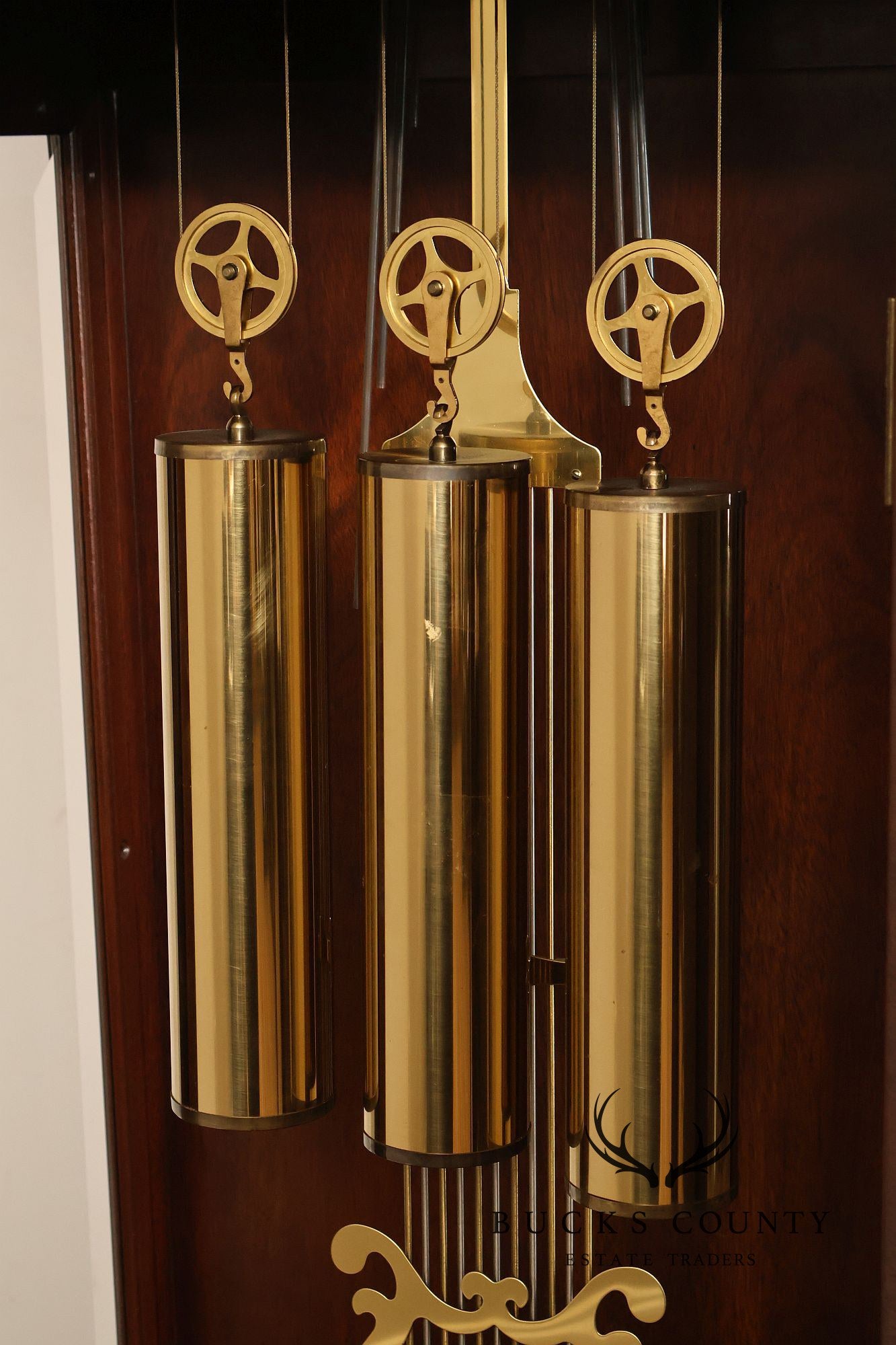 Sligh Mahogany Inlaid Grandfather Clock