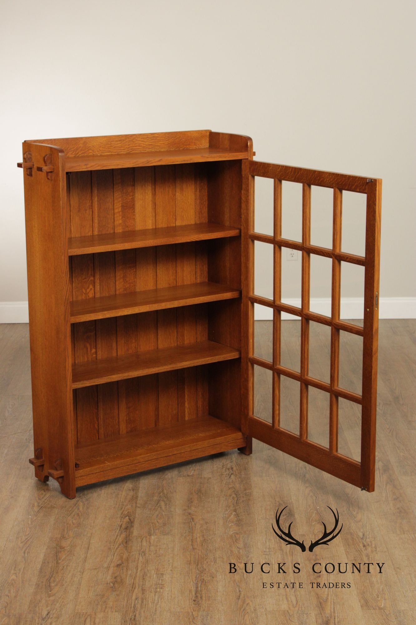 Stickley Mission Collection Oak Single Door Bookcase