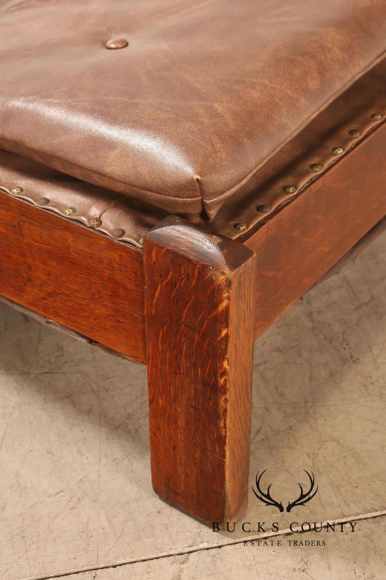 J.M. Young No. 295 Mission Style Oak Daybed