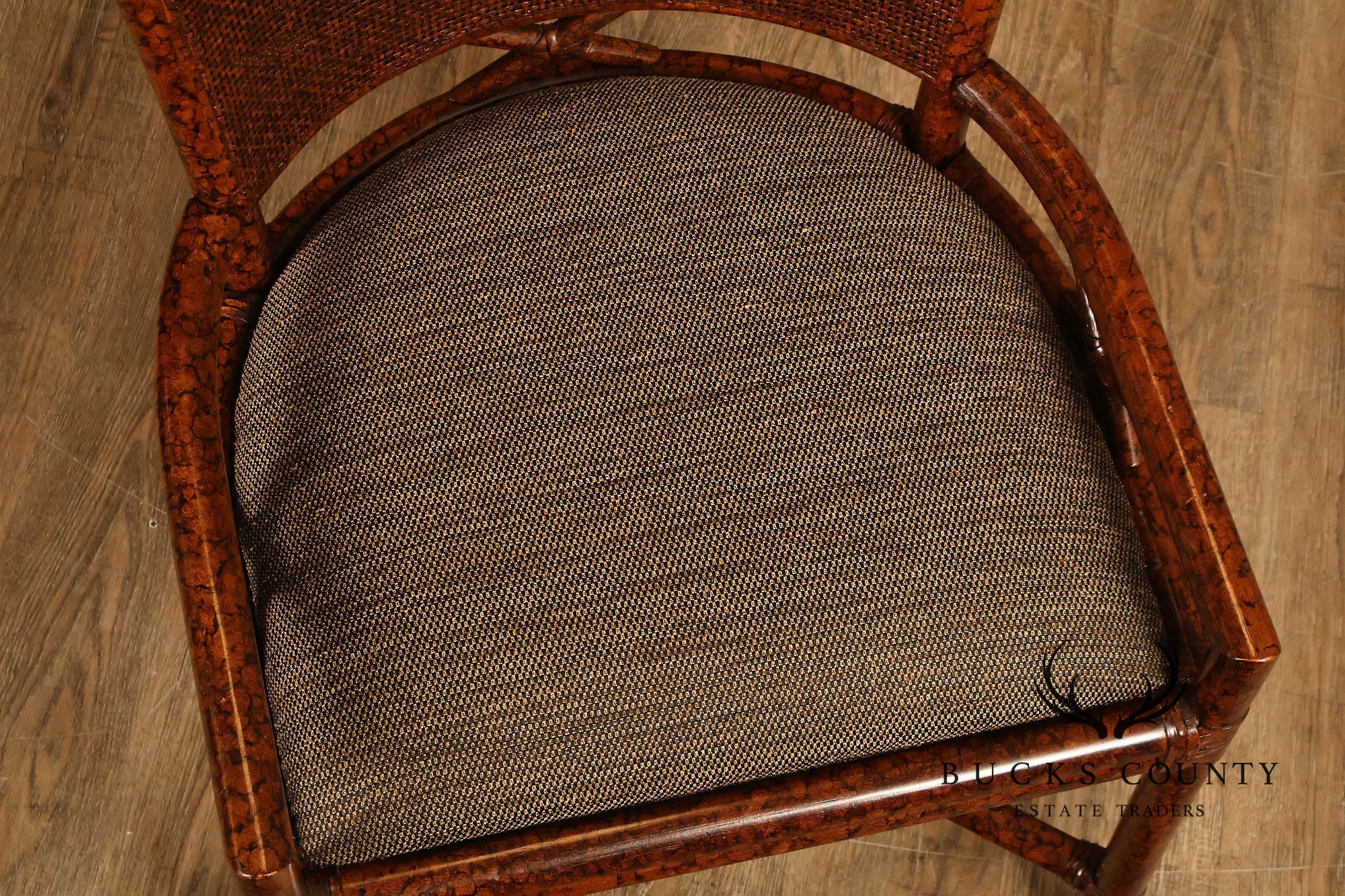 Ficks Reed Set of Four Woven Rattan Dining Chairs