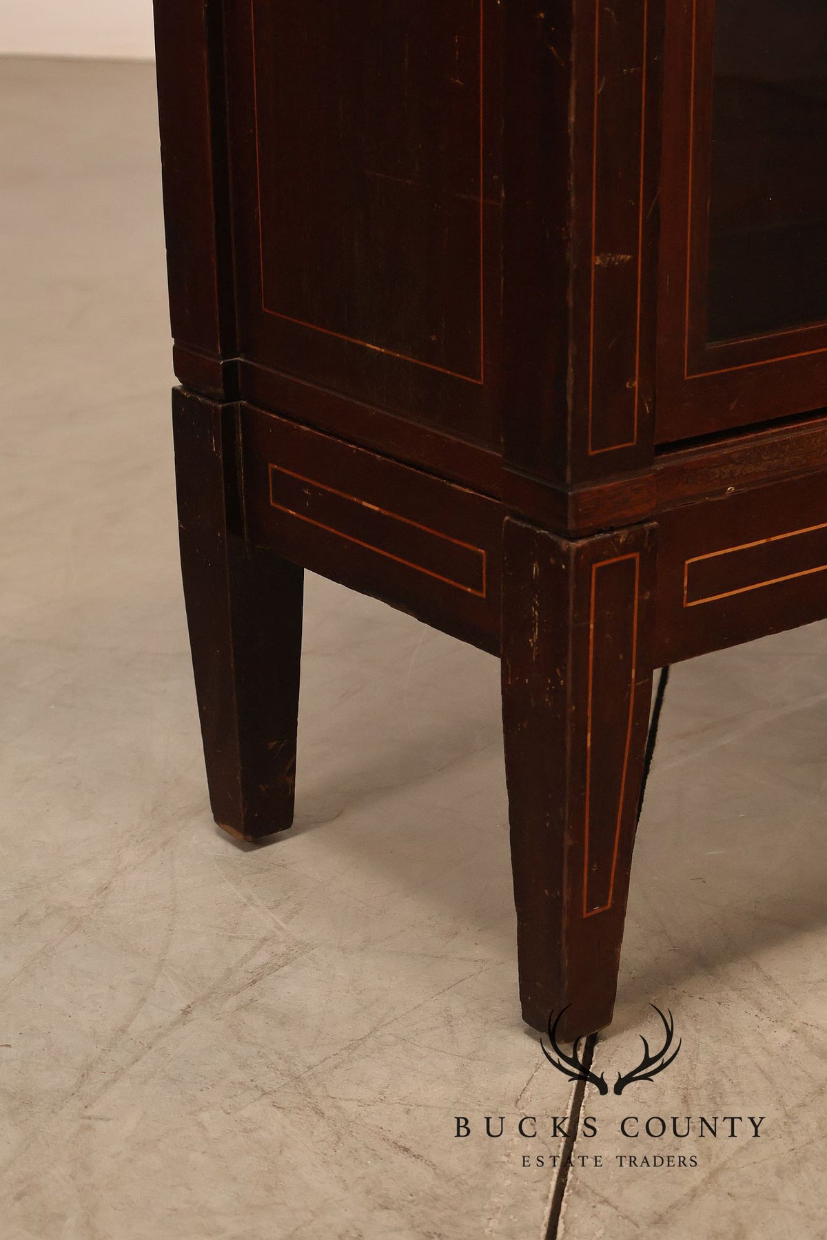 Antique Globe Wernicke Mahogany Four-Stack Barrister Bookcase