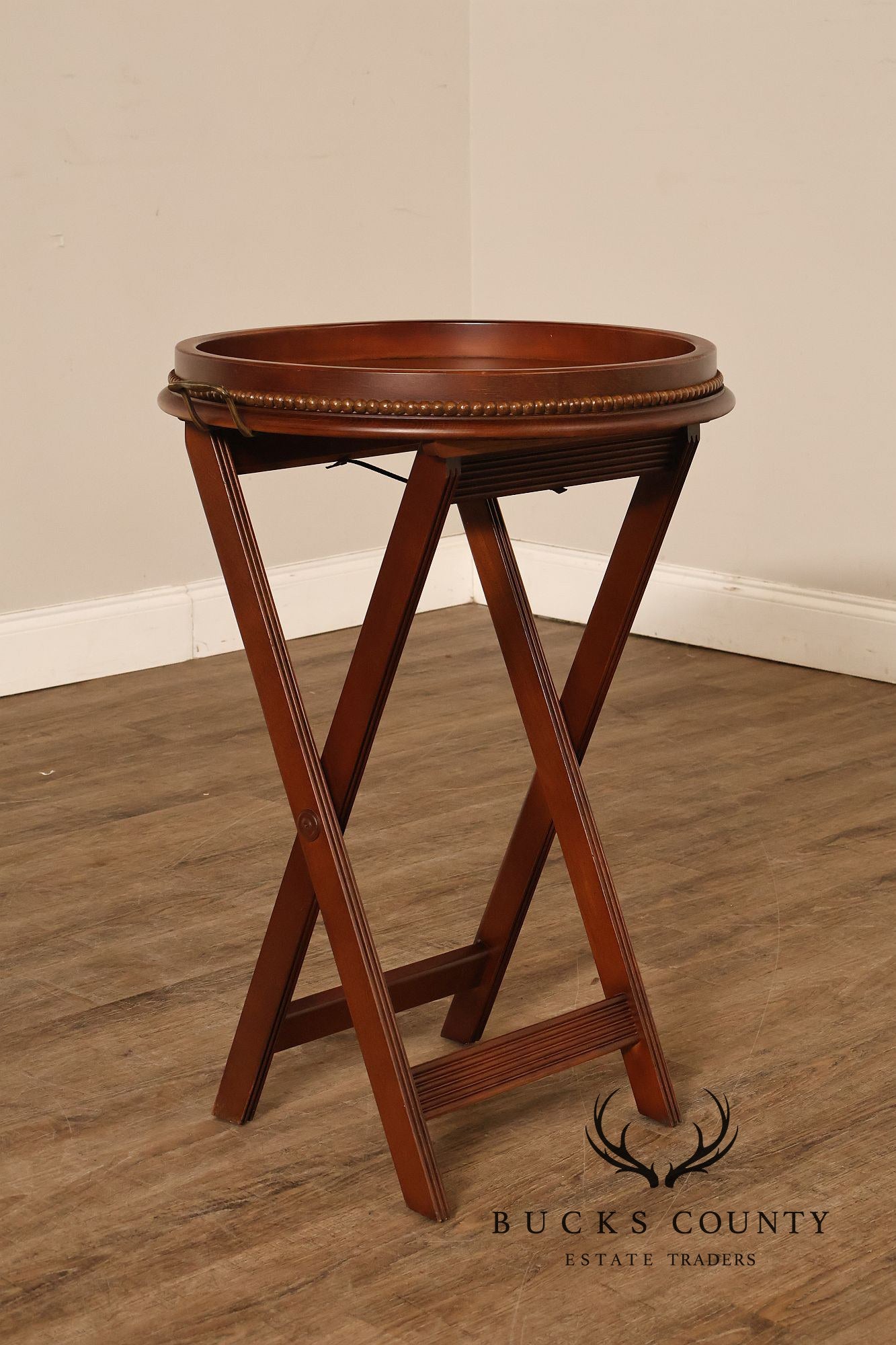 Ethan Allen British Classics Barbados Wooden Folding Tray Table
