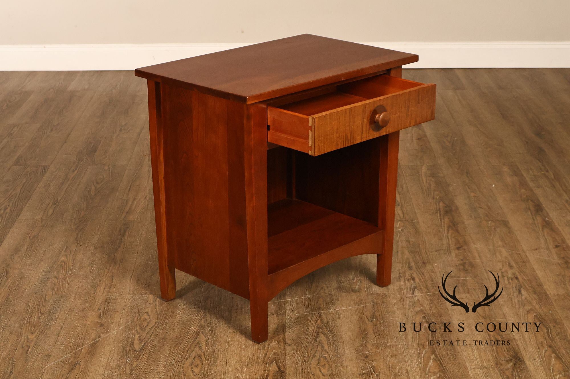 Stickley Harvey Ellis Cherry Open Nightstand