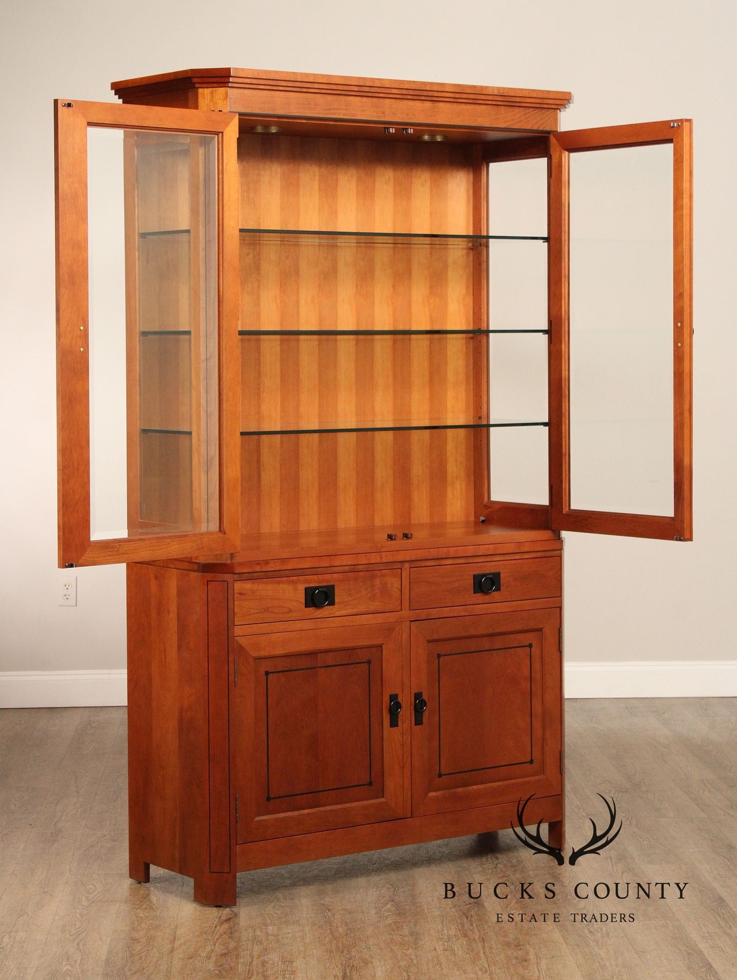 Stickley 21st Century Collection Cherry Buffet Base China Cabinet