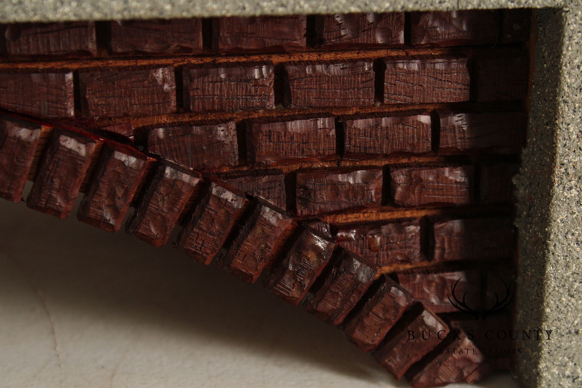 Philip Jacoby Carved Wood Model Train