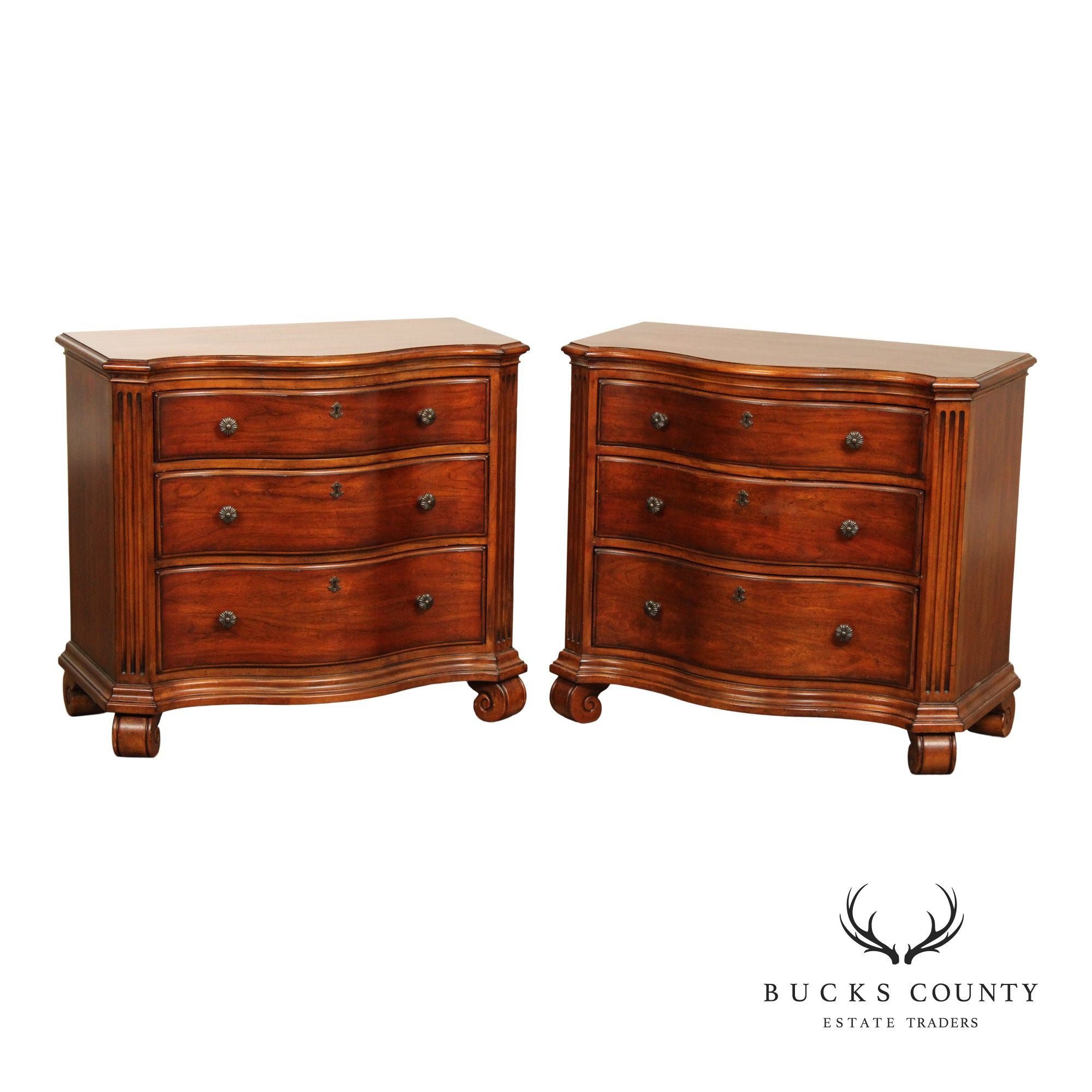 Ethan Allen Tuscany Collection Pair of 'Emmett' Nightstands