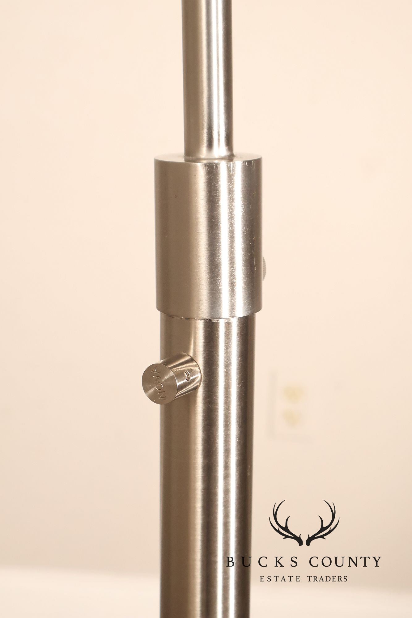 Nova Contemporary Brushed Nickel Arch Floor Lamp With Marble Base